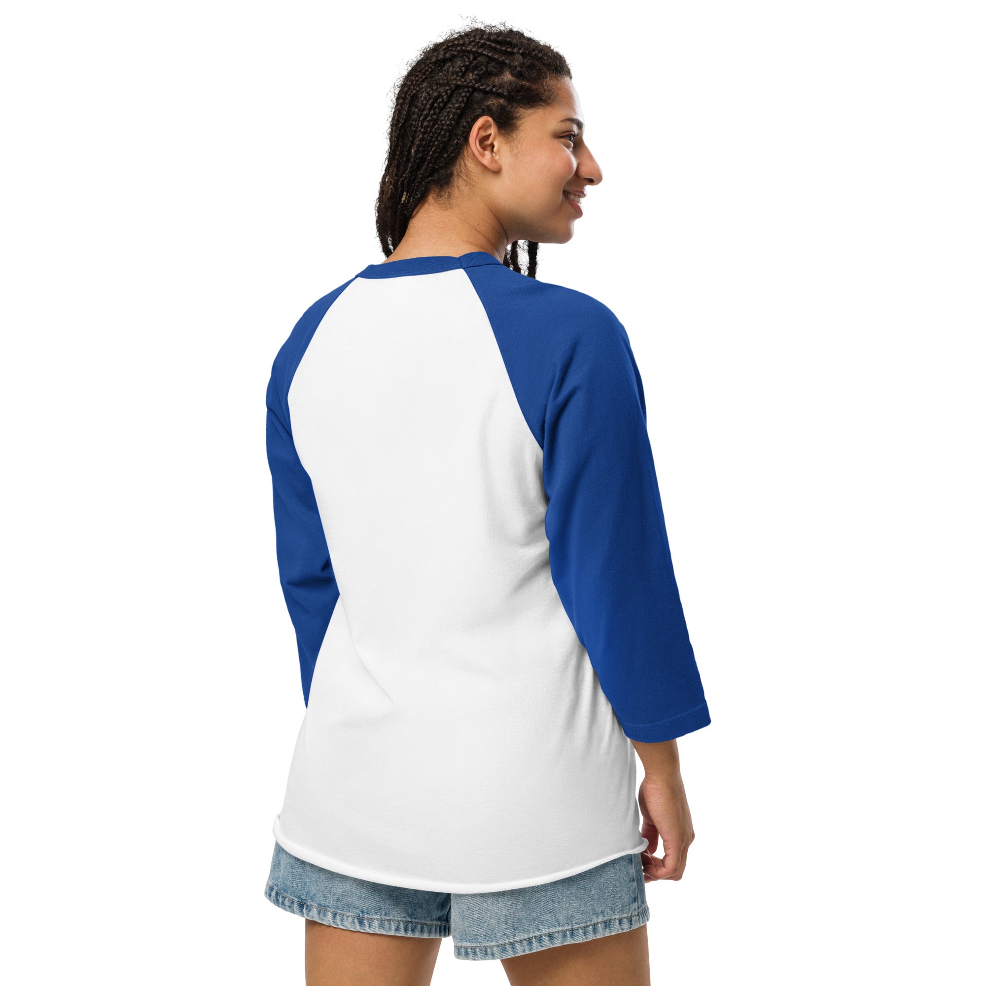 3/4 sleeve raglan t-shirt Superboogieman Saves the Party