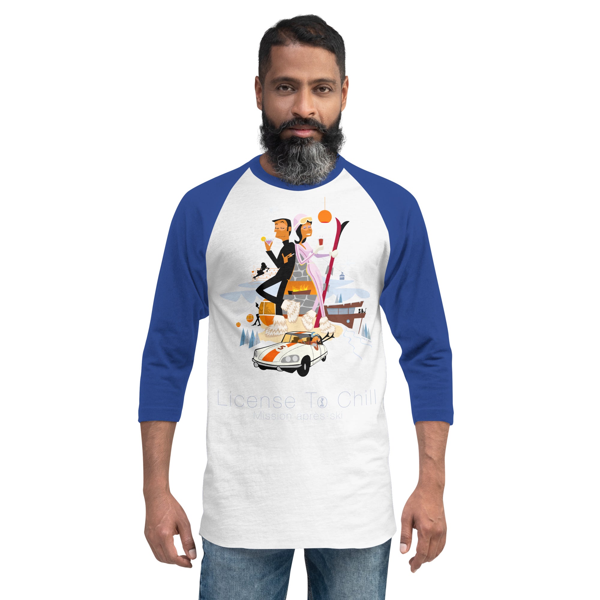 T-shirt à manches Raglan 3/4 License To Chill Mission Après-Ski