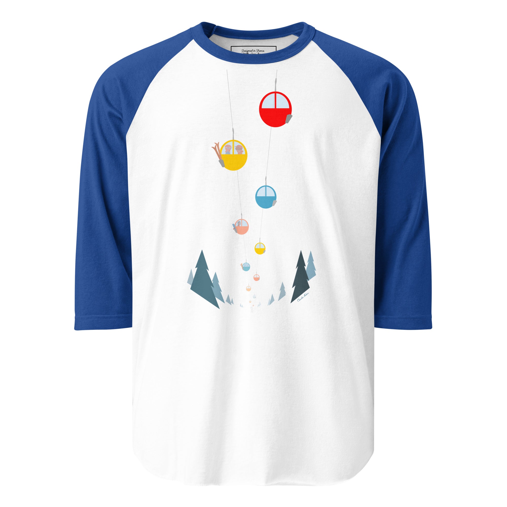 T-shirt à manches Raglan 3/4 Gondolas in the mist