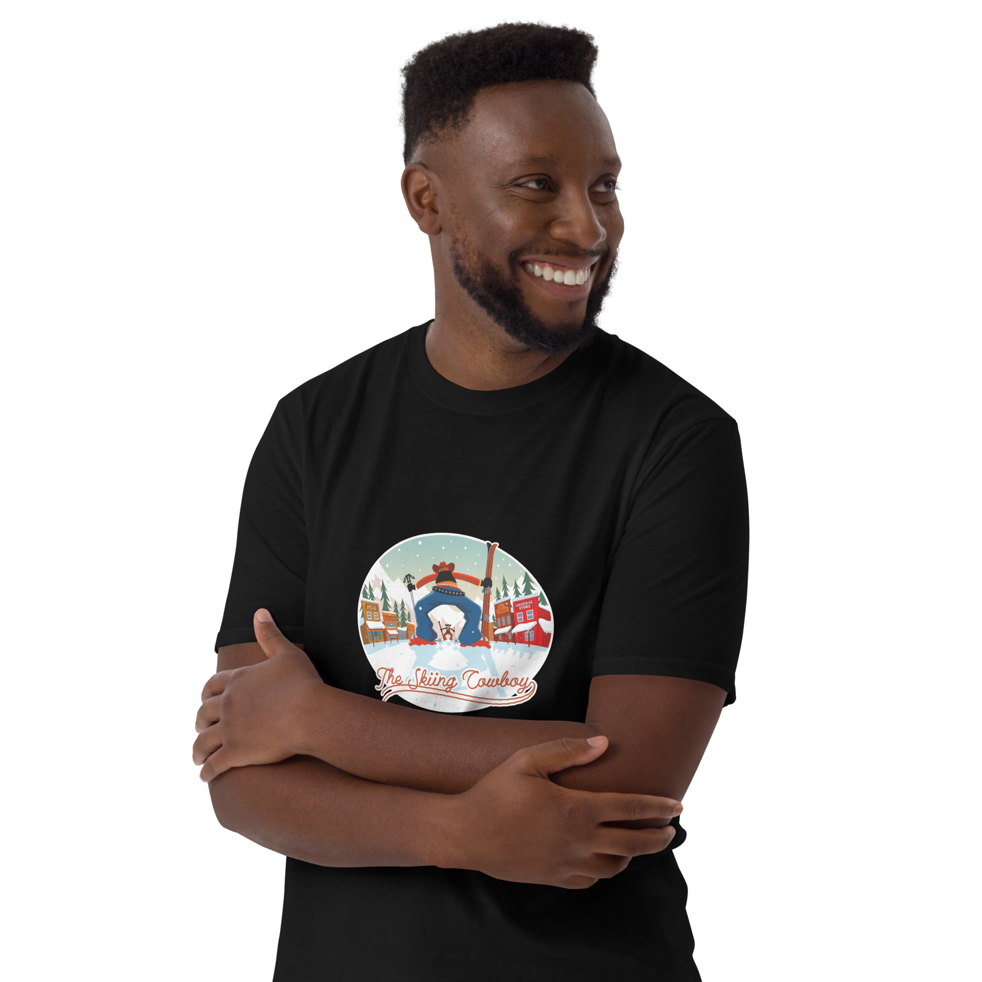 T-shirt softstyle en coton Ski Fight at OK Corral