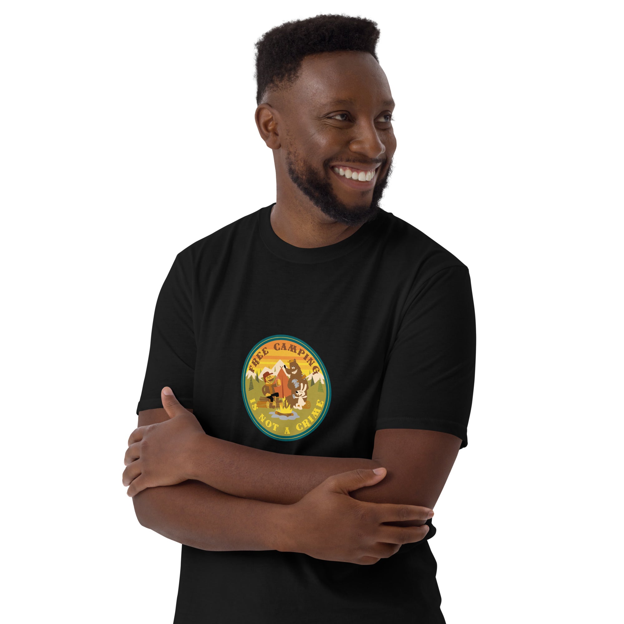 Softstyle Cotton T-Shirt Free camping is not a crime