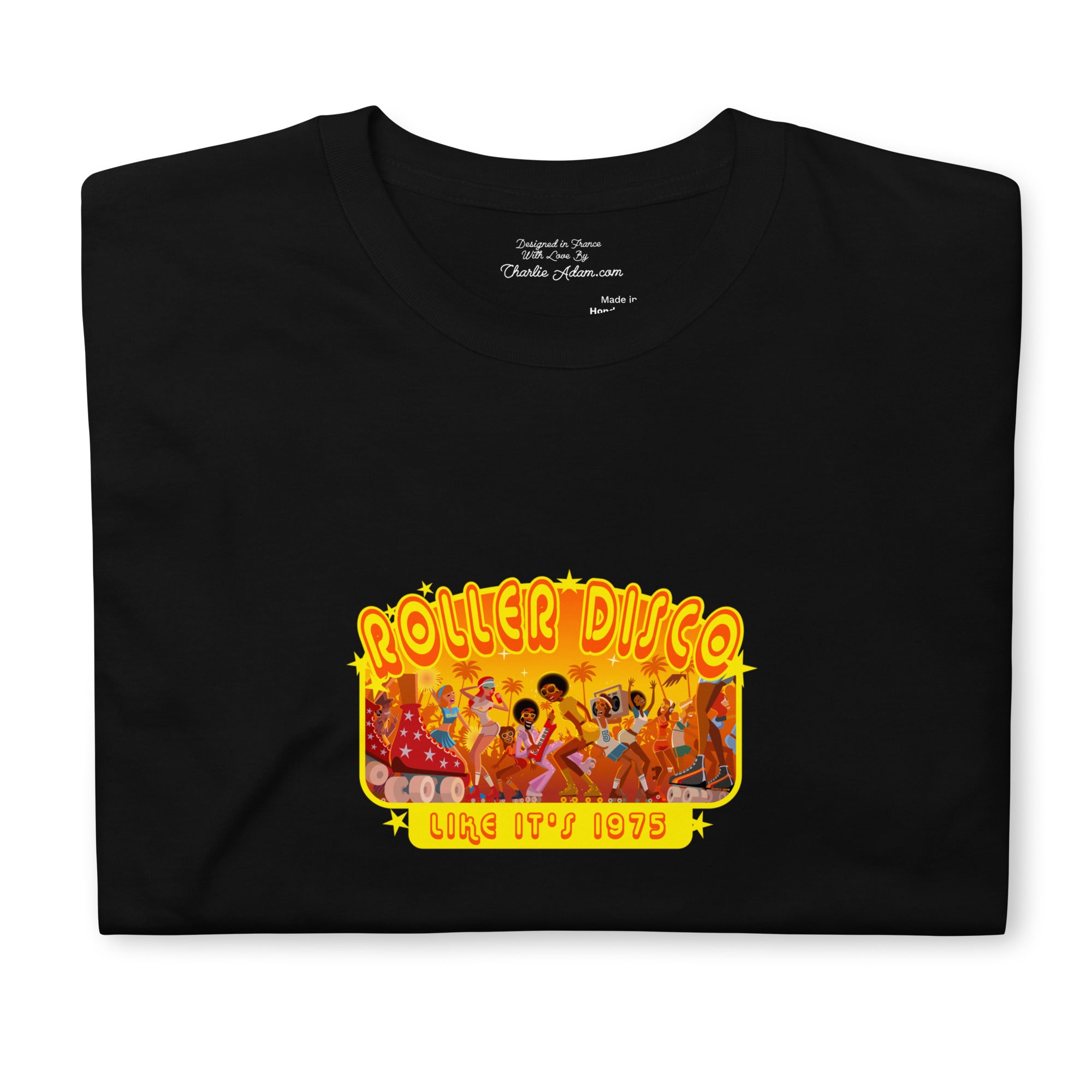 T-shirt softstyle en coton Roller Disco 1975