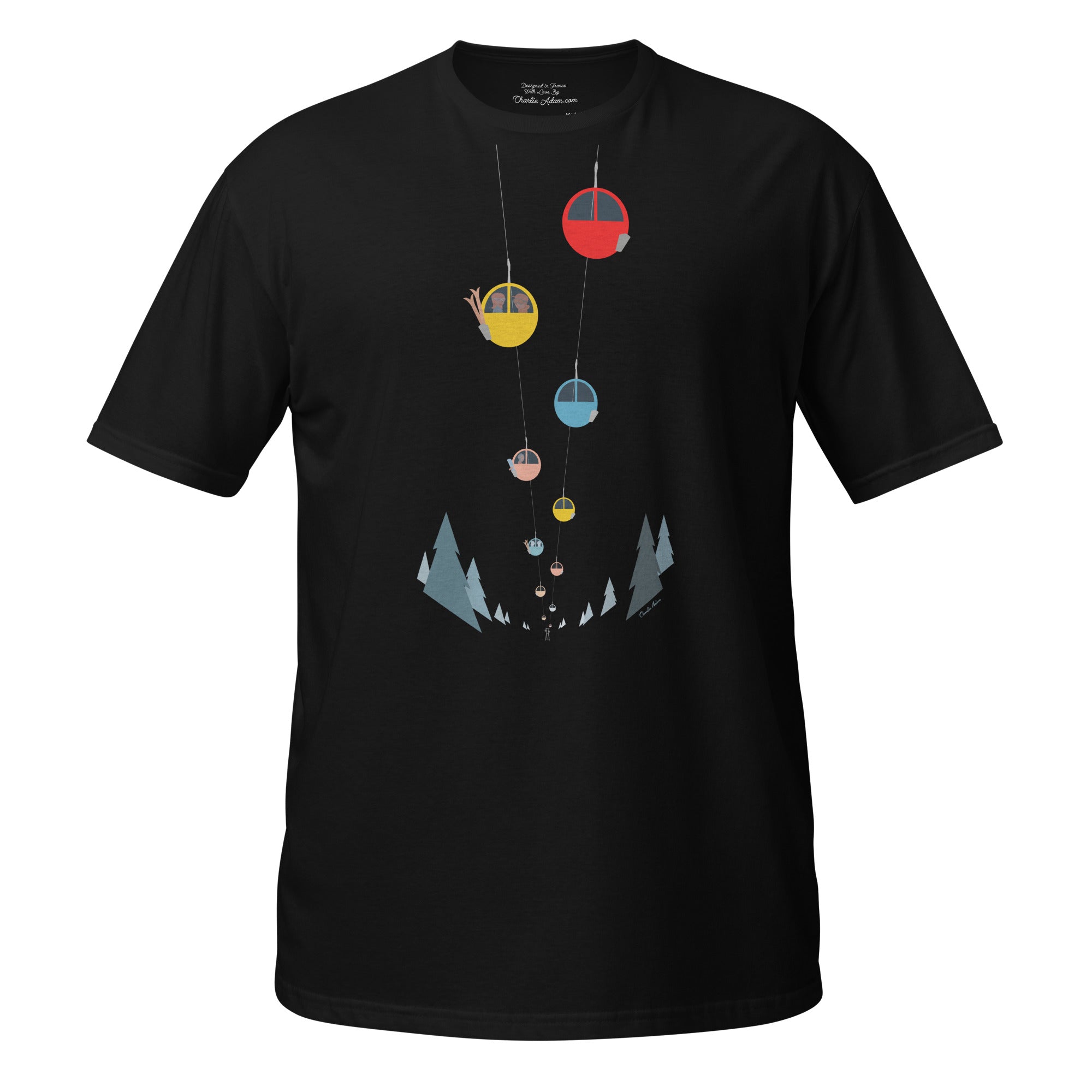 T-shirt softstyle en coton Gondolas in the mist