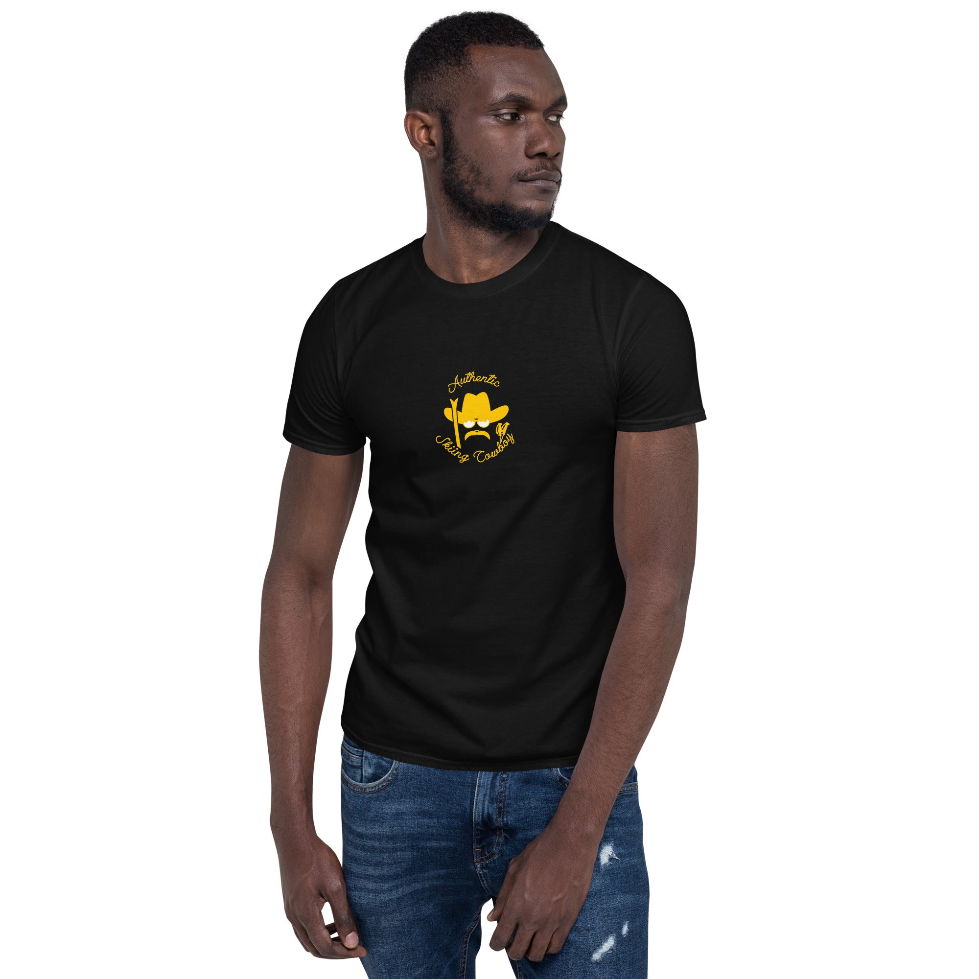 Softstyle Cotton T-Shirt Authentic Skiing Cowboy