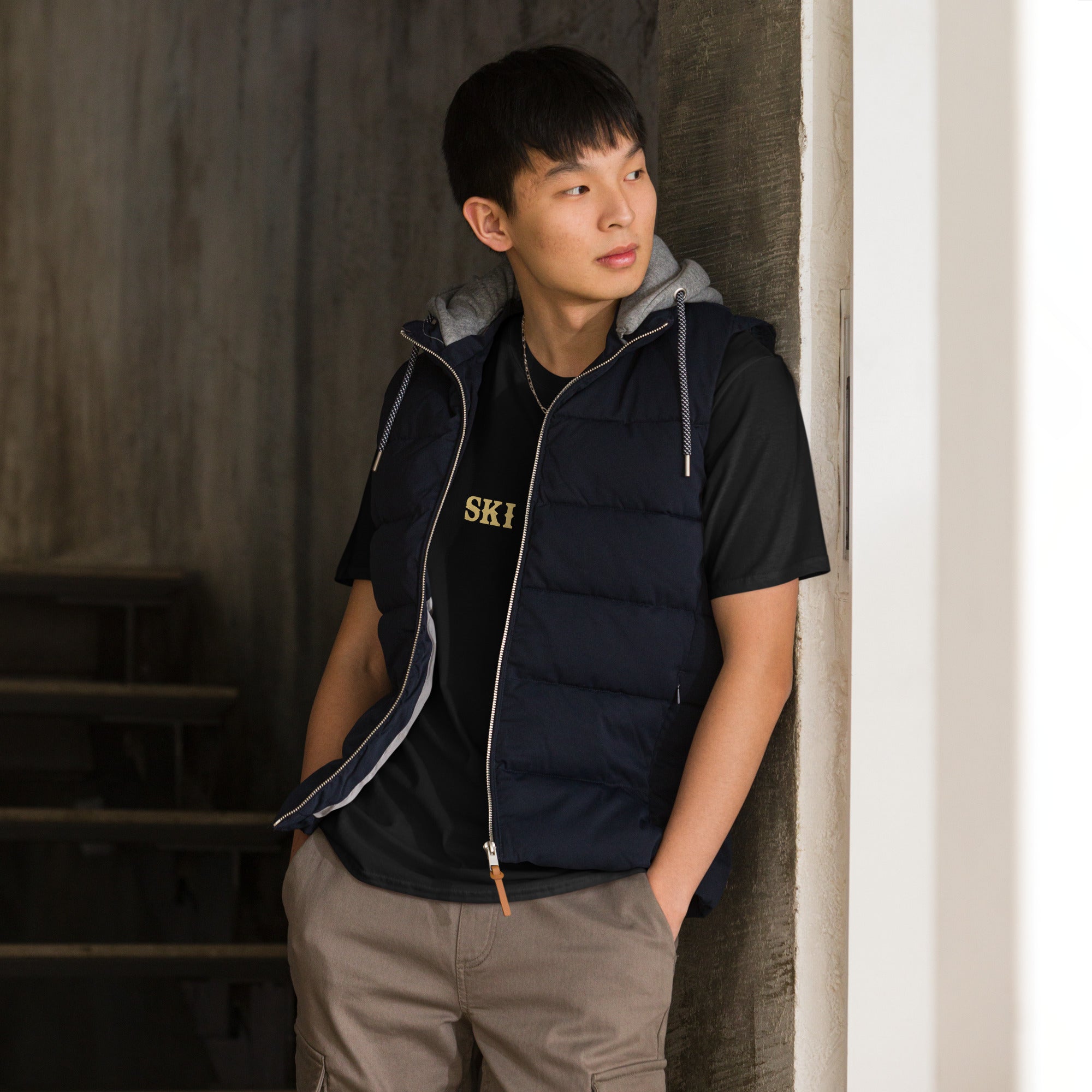 Softstyle Cotton T-Shirt Ski Bum light text