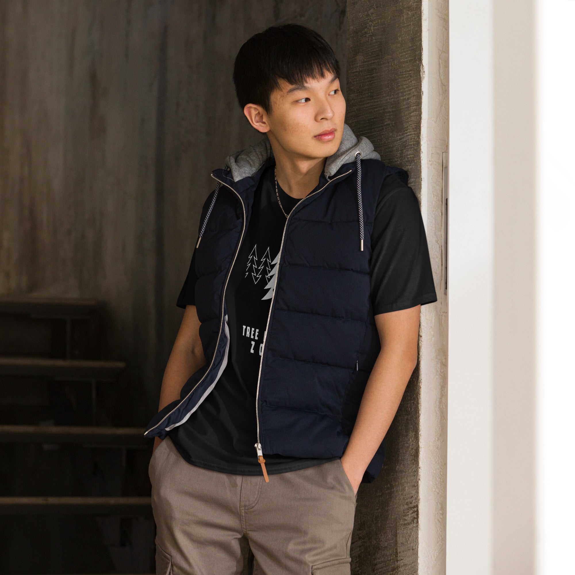 T-shirt softstyle en coton Tree hugging zone white