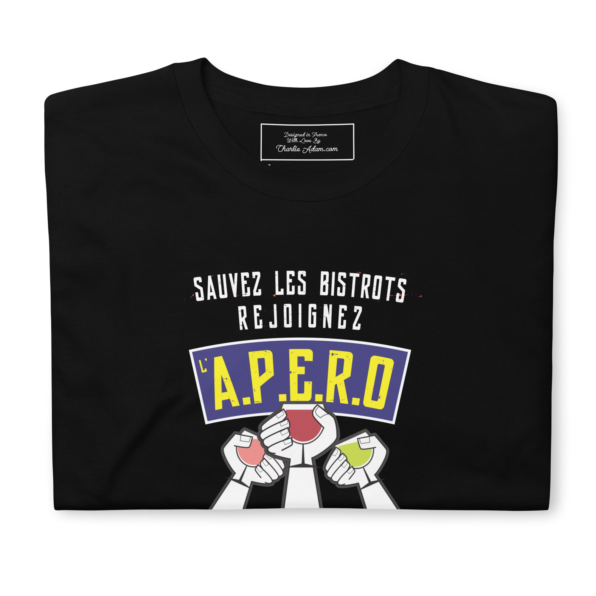 T-shirt softstyle en coton Sauvez les Bistrots, rejoignez l'Apéro