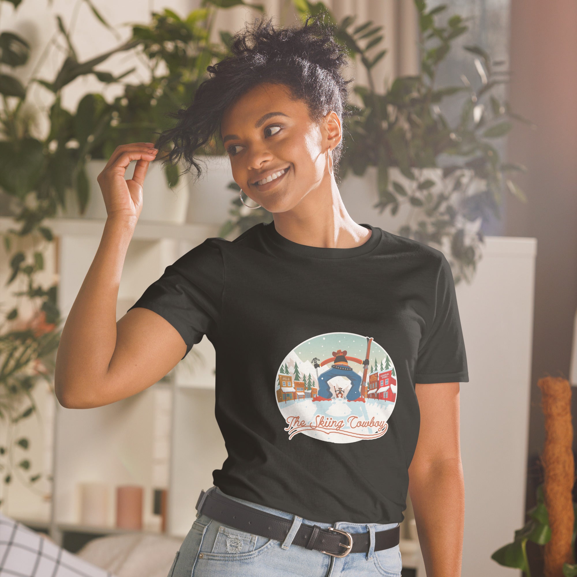 T-shirt softstyle en coton Ski Fight at OK Corral