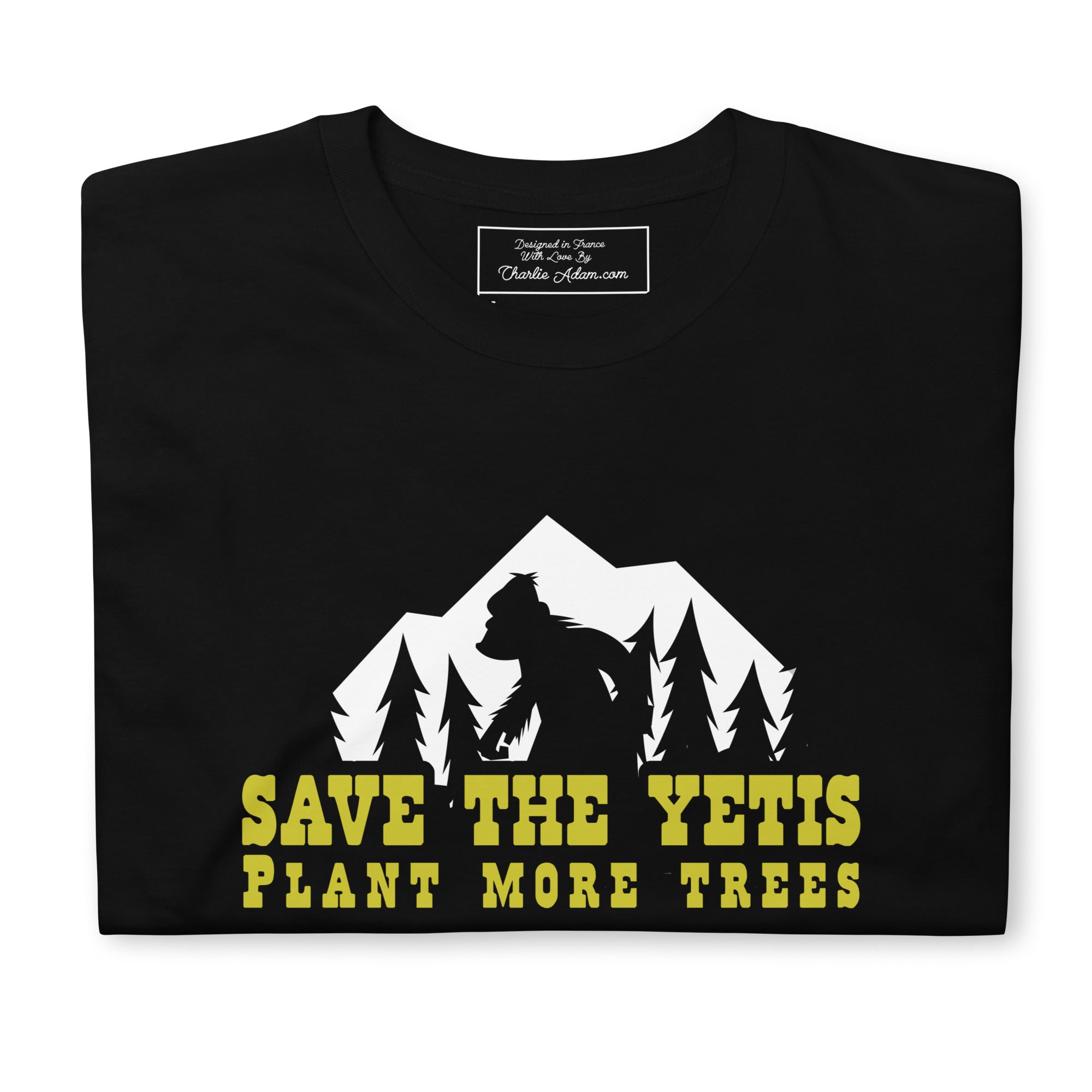 T-shirt softstyle en coton Save the Yetis Plant more Trees