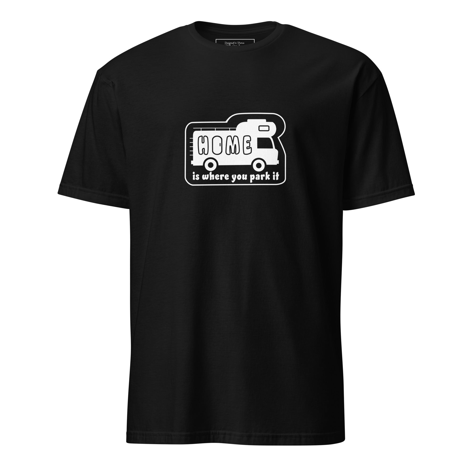 Softstyle Cotton T-Shirt White Camper Van Home is where you park it