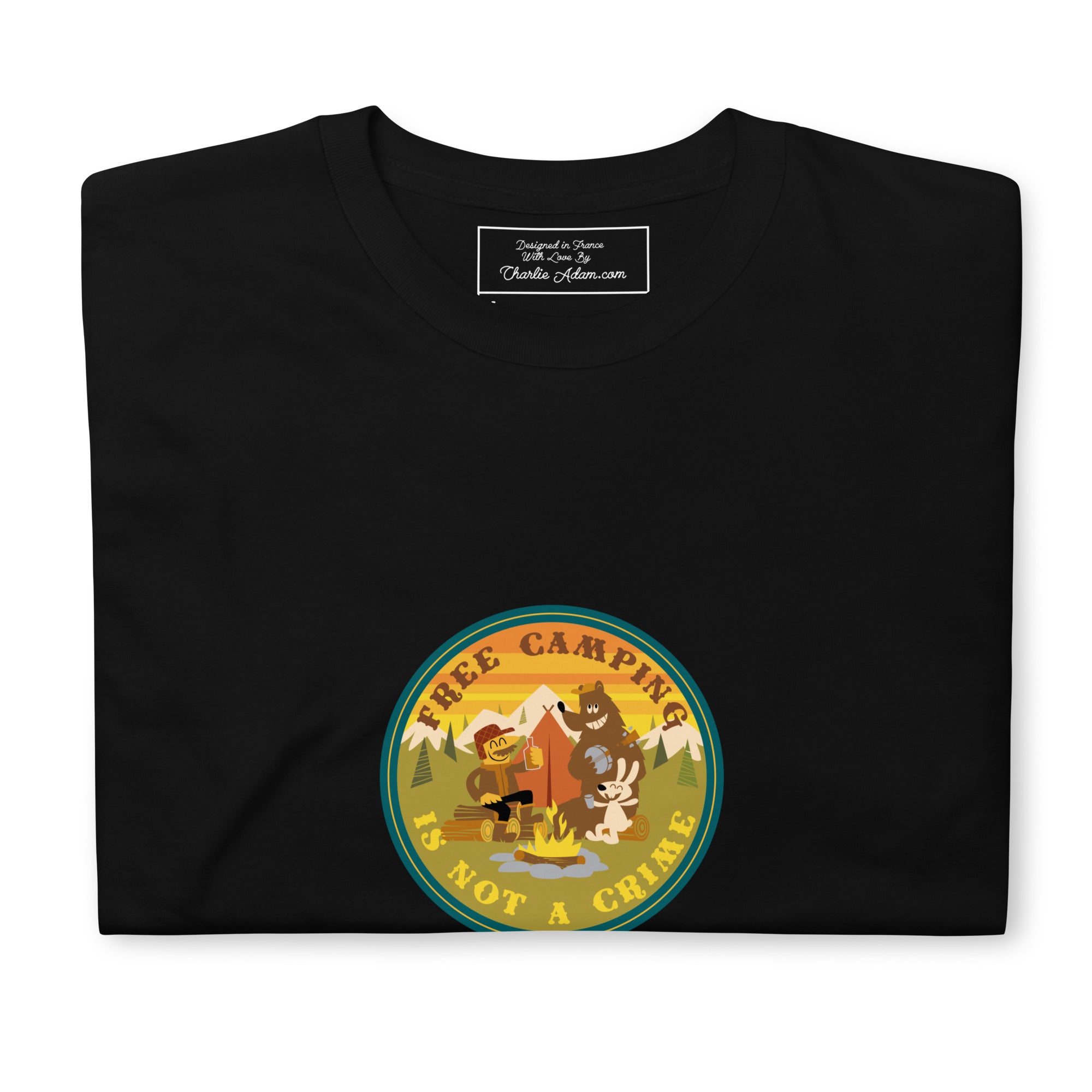 Softstyle Cotton T-Shirt Free camping is not a crime