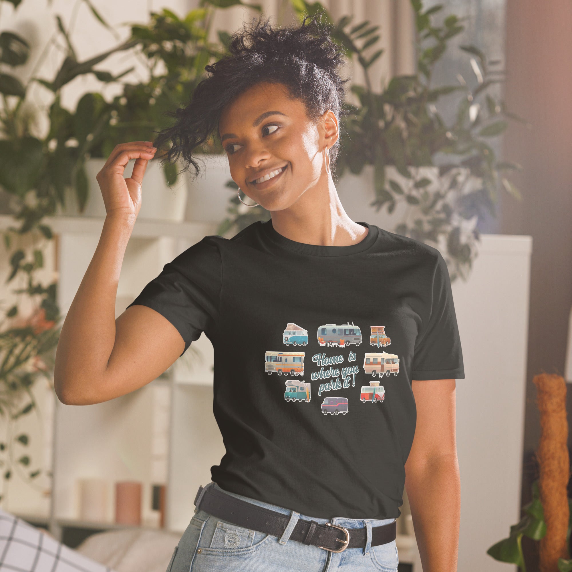 Softstyle Cotton T-Shirt Square Vintage Campers