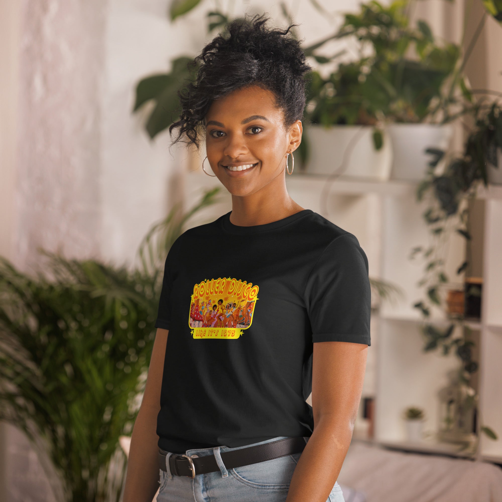 T-shirt softstyle en coton Roller Disco 1975