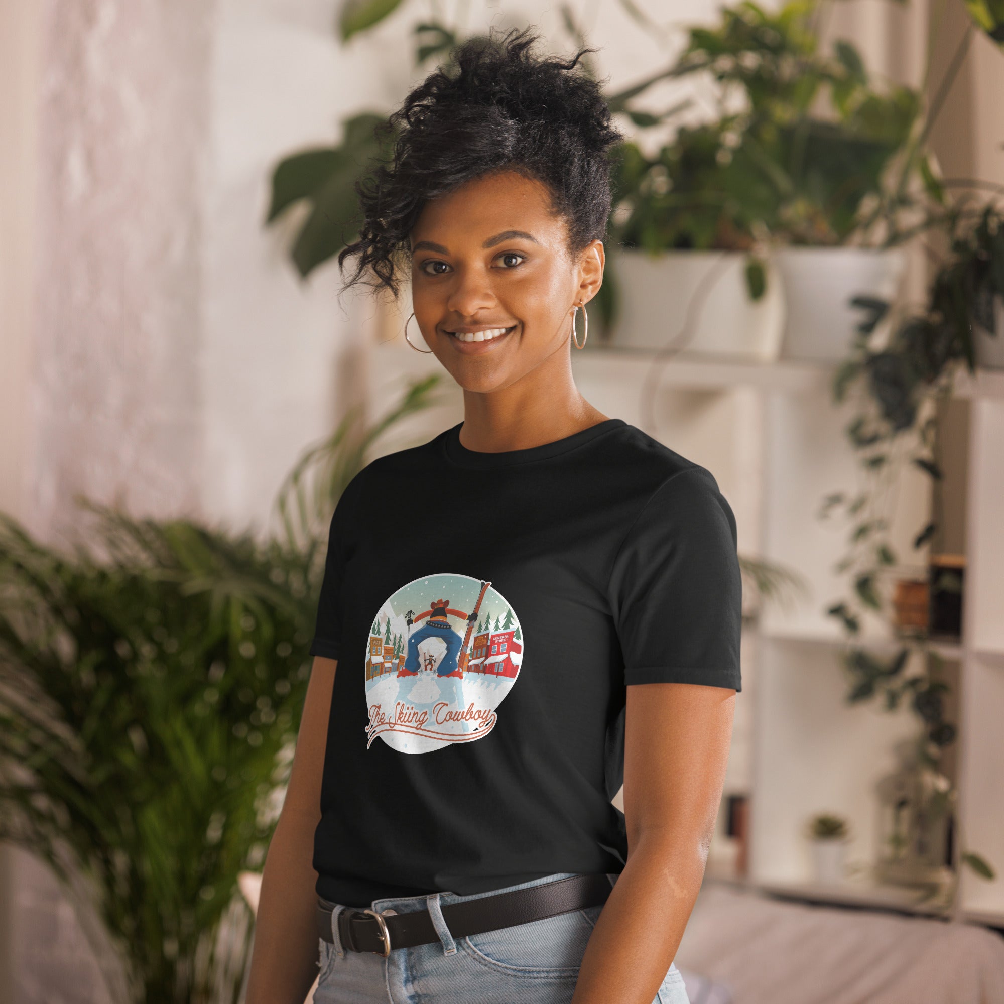 T-shirt softstyle en coton Ski Fight at OK Corral