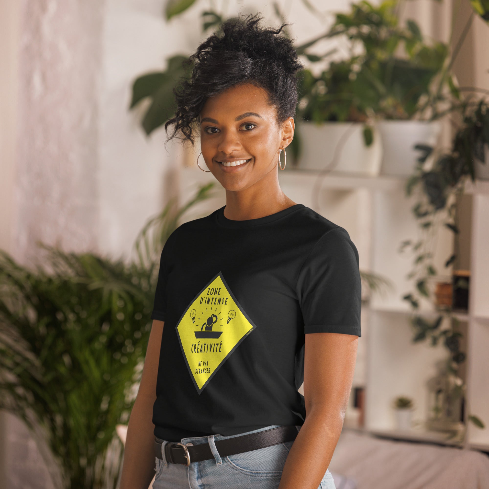 T-shirt softstyle en coton Zone d'intense créativité, Ne pas déranger
