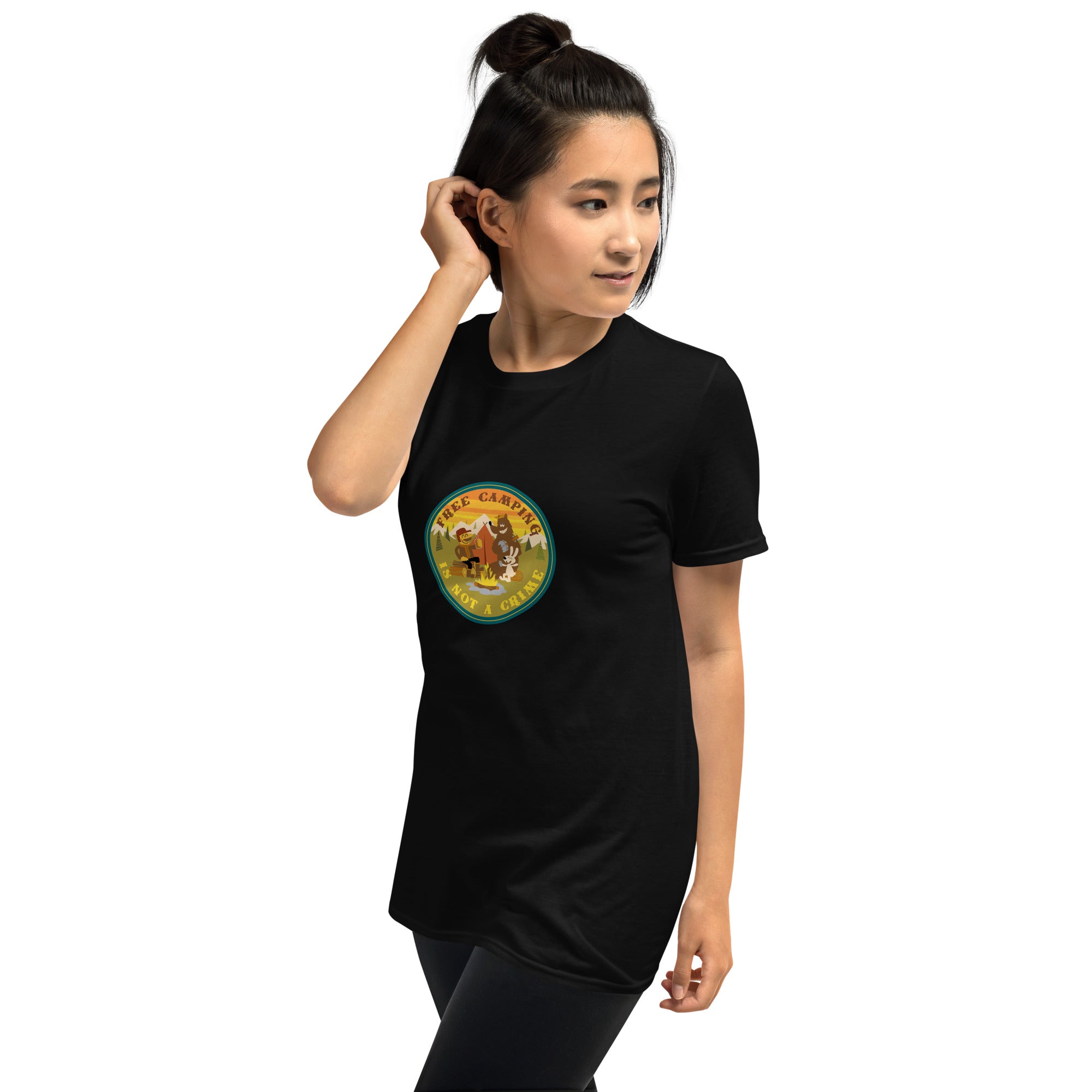 Softstyle Cotton T-Shirt Free camping is not a crime