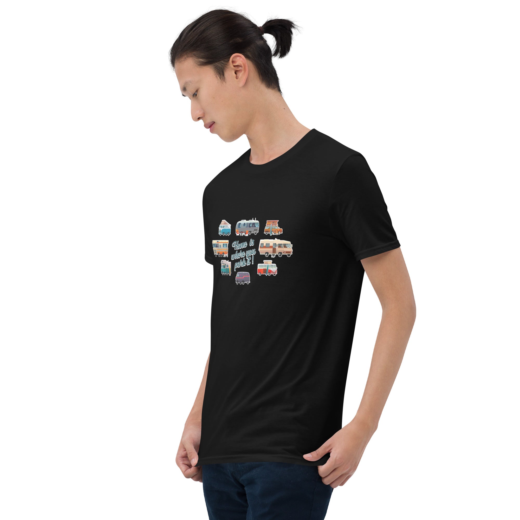 Softstyle Cotton T-Shirt Square Vintage Campers