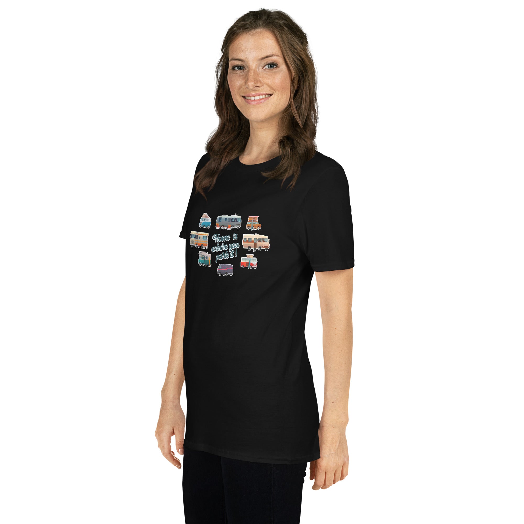 Softstyle Cotton T-Shirt Square Vintage Campers