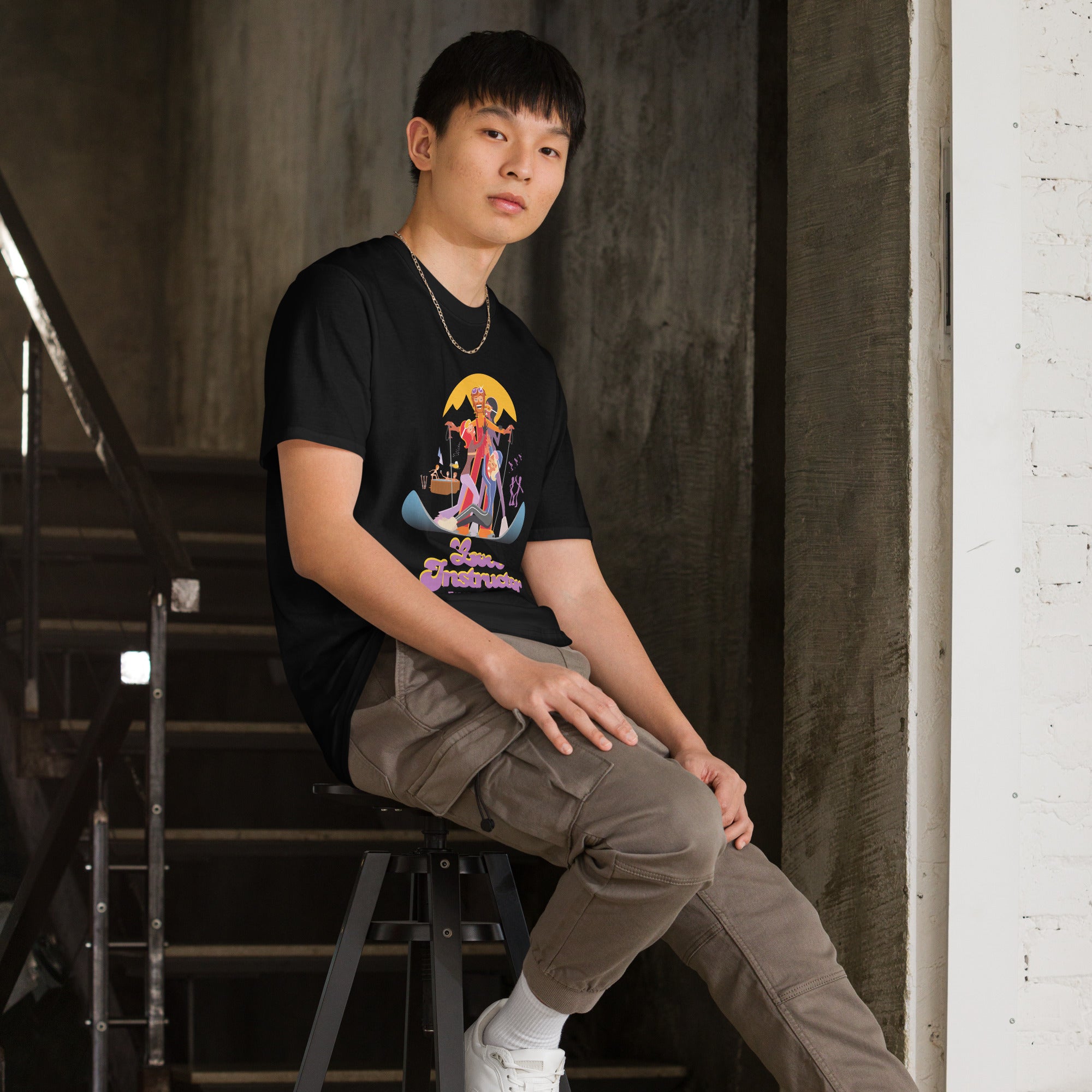 T-shirt softstyle en coton Love instructor First lesson free