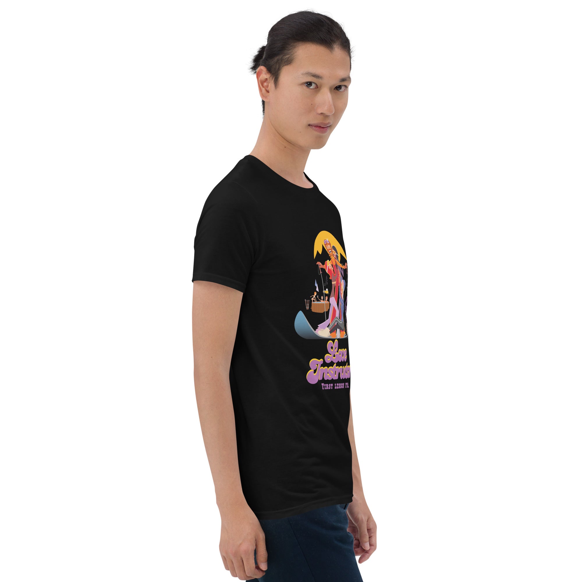 T-shirt softstyle en coton Love instructor First lesson free