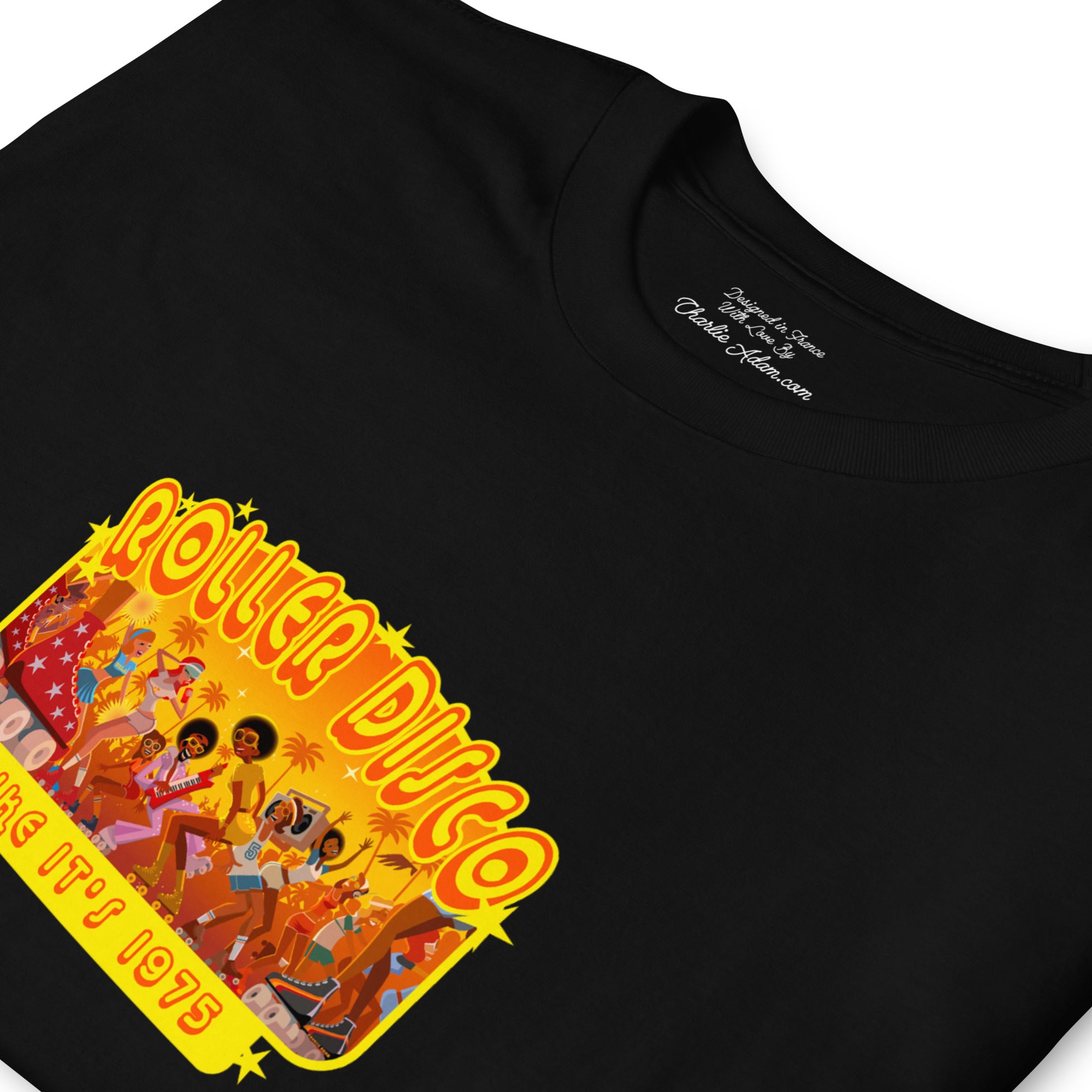 T-shirt softstyle en coton Roller Disco 1975