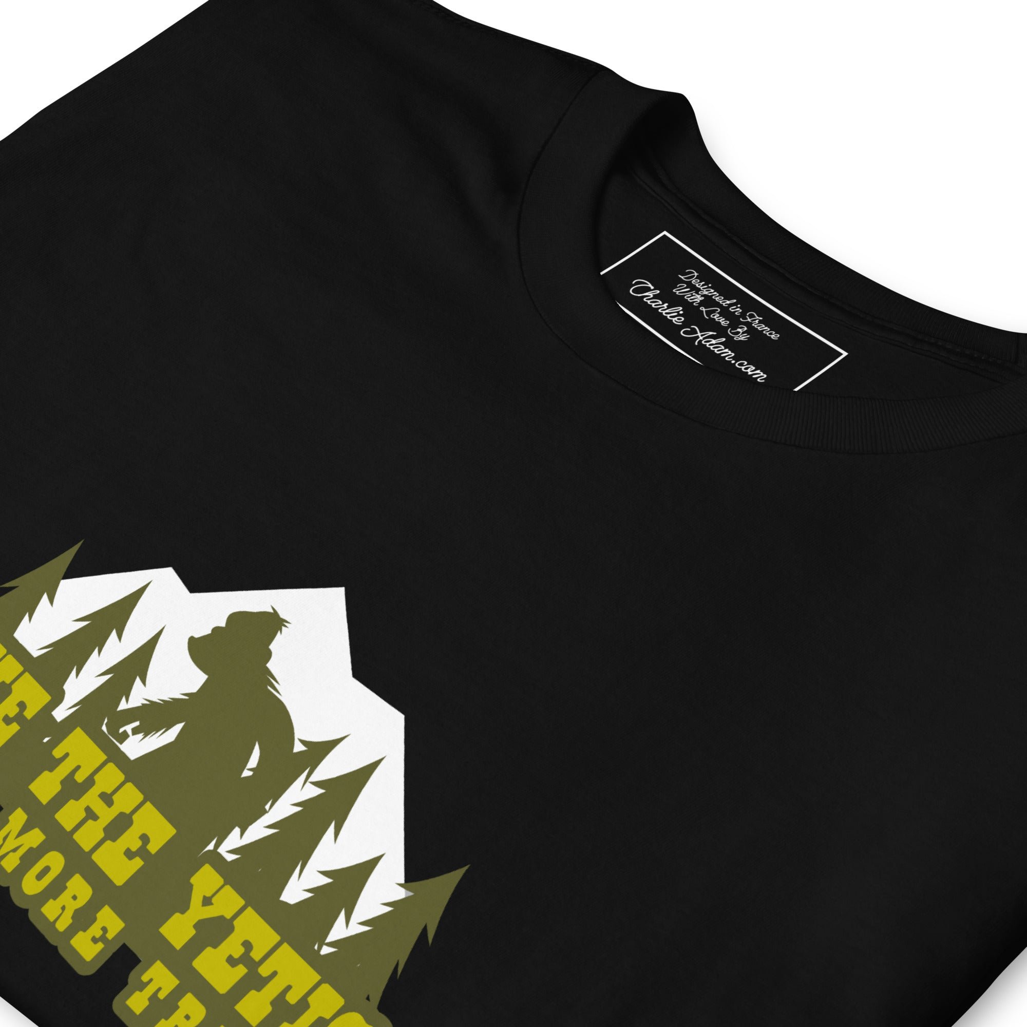 T-shirt softstyle en coton Save the Yetis Plant more Trees (face & dos)