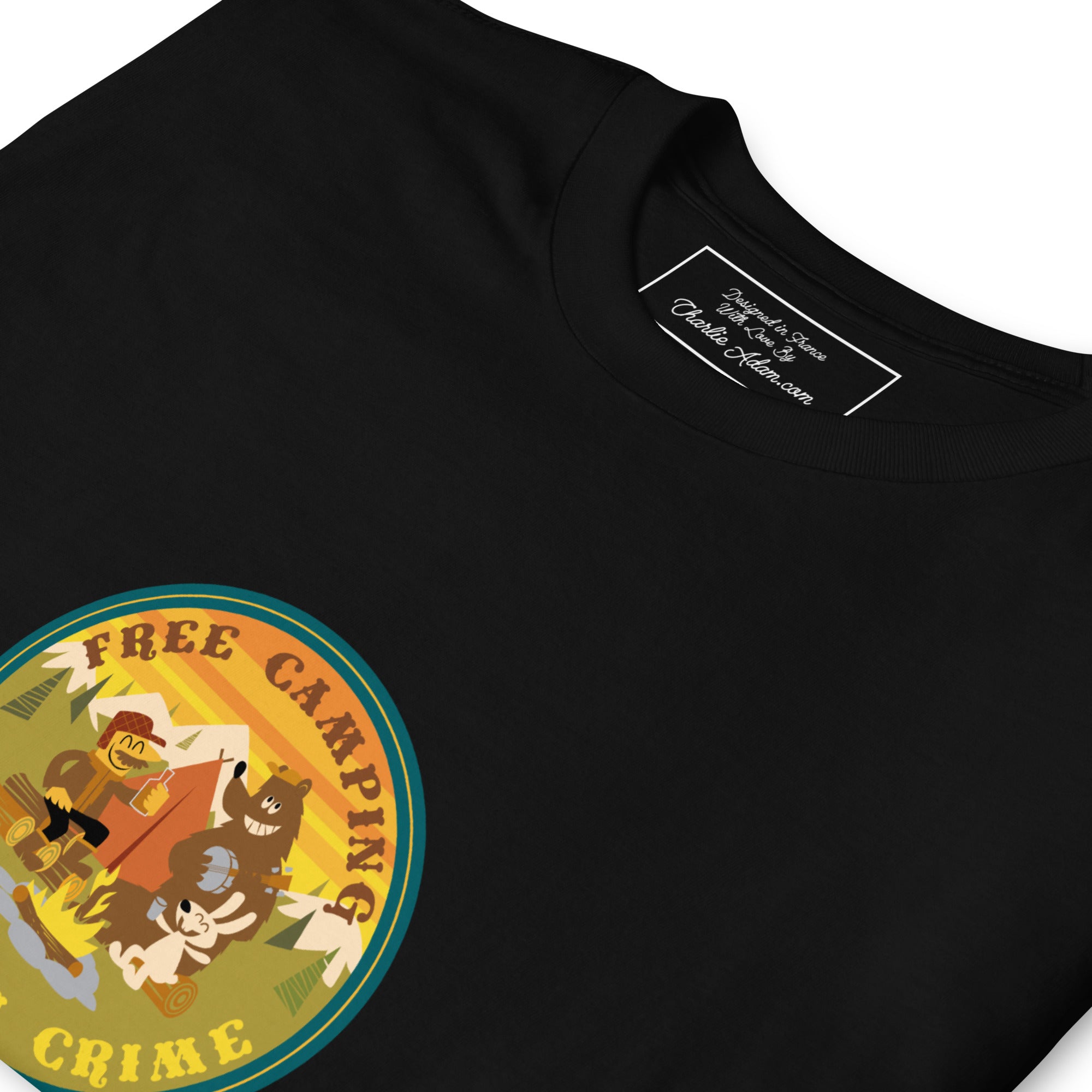 Softstyle Cotton T-Shirt Free camping is not a crime