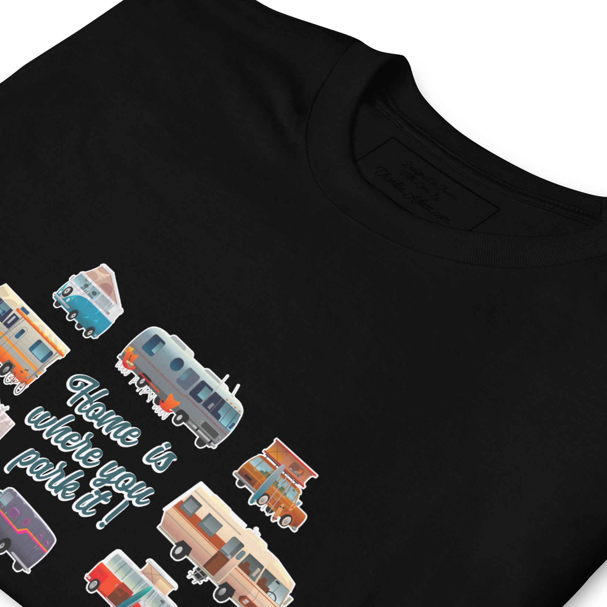 Softstyle Cotton T-Shirt Square Vintage Campers