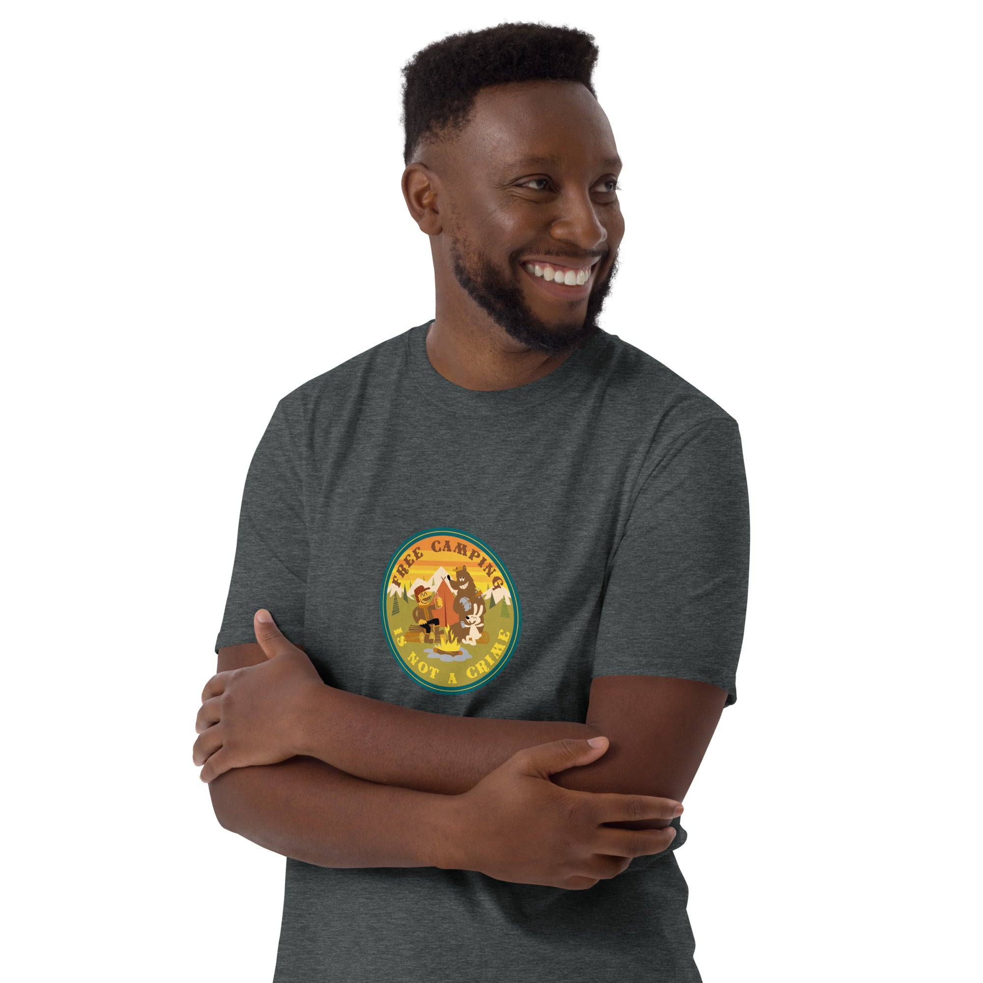 Softstyle Cotton T-Shirt Free camping is not a crime