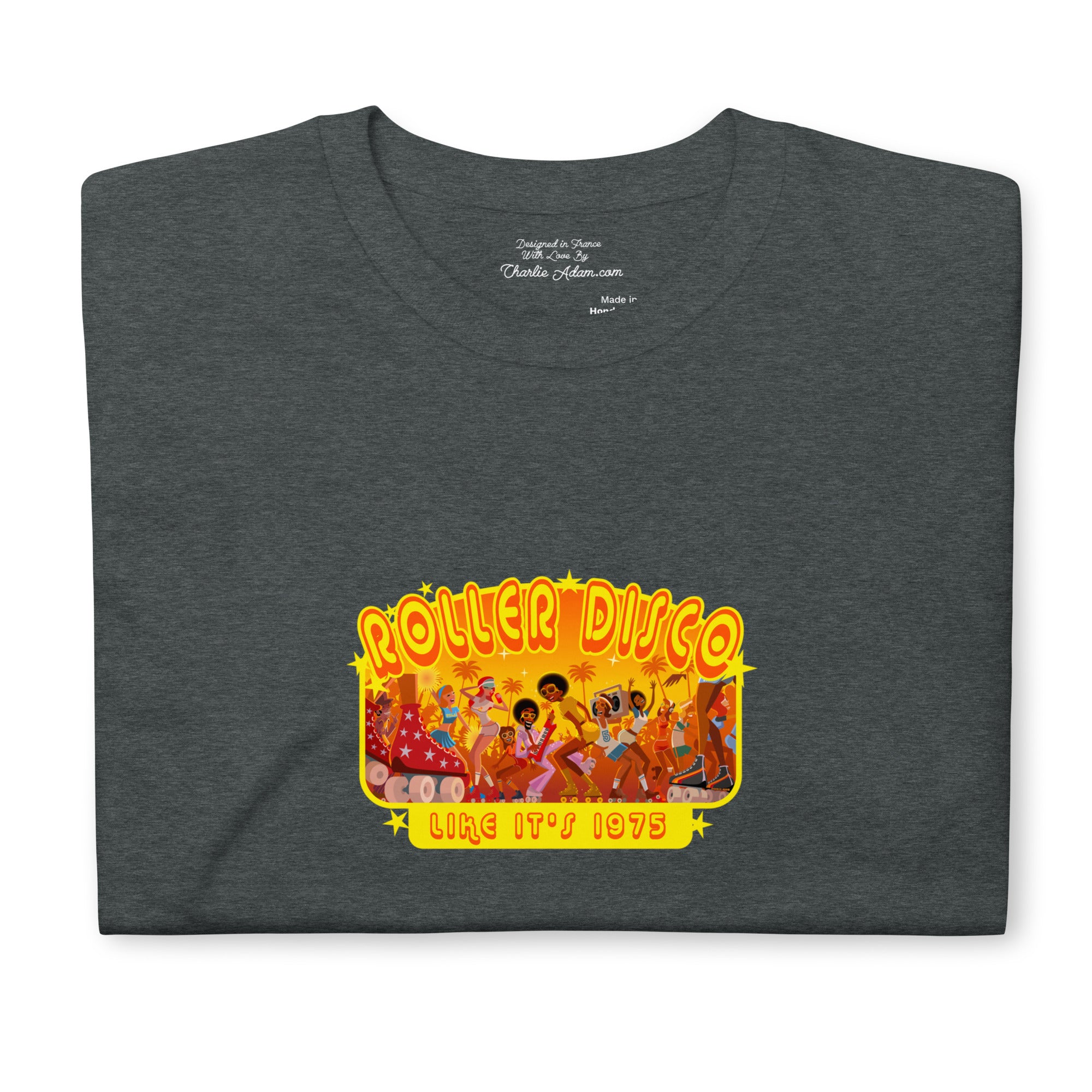 T-shirt softstyle en coton Roller Disco 1975