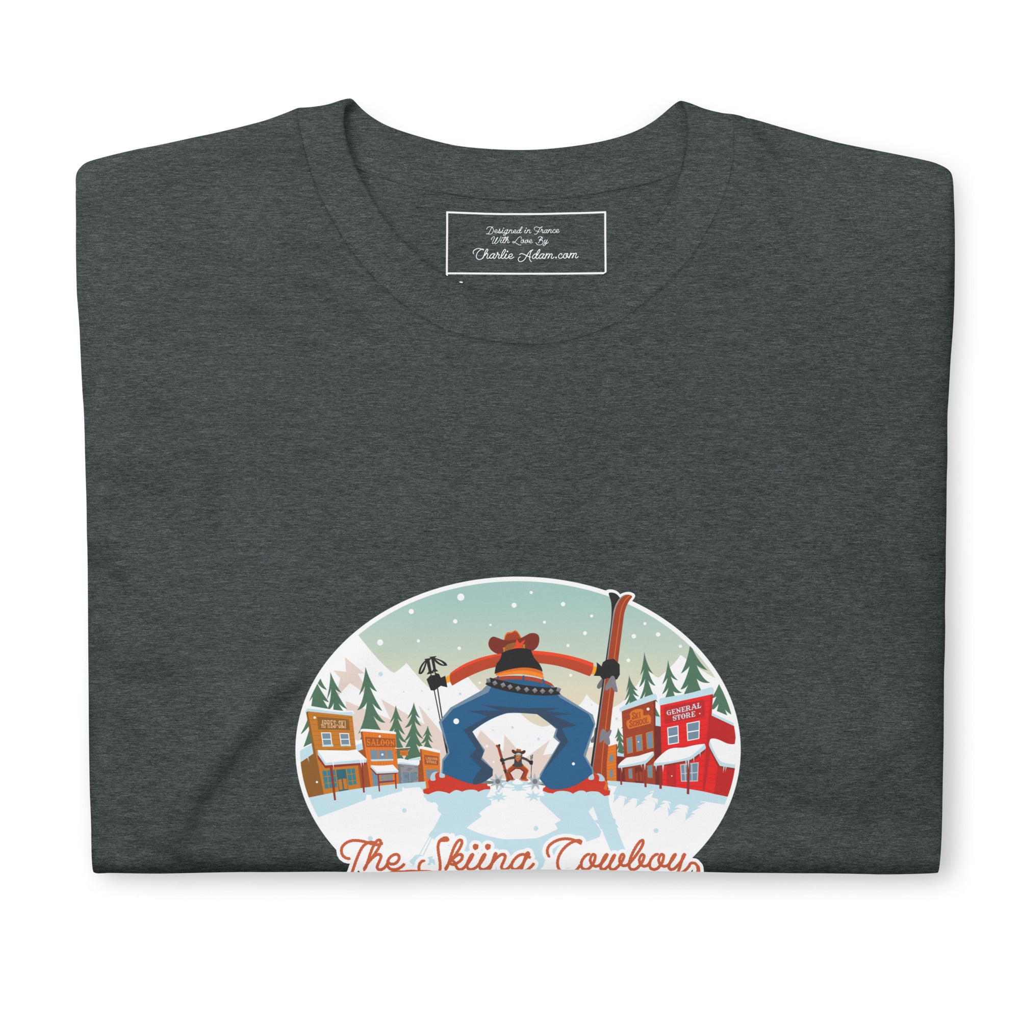 T-shirt softstyle en coton Ski Fight at OK Corral