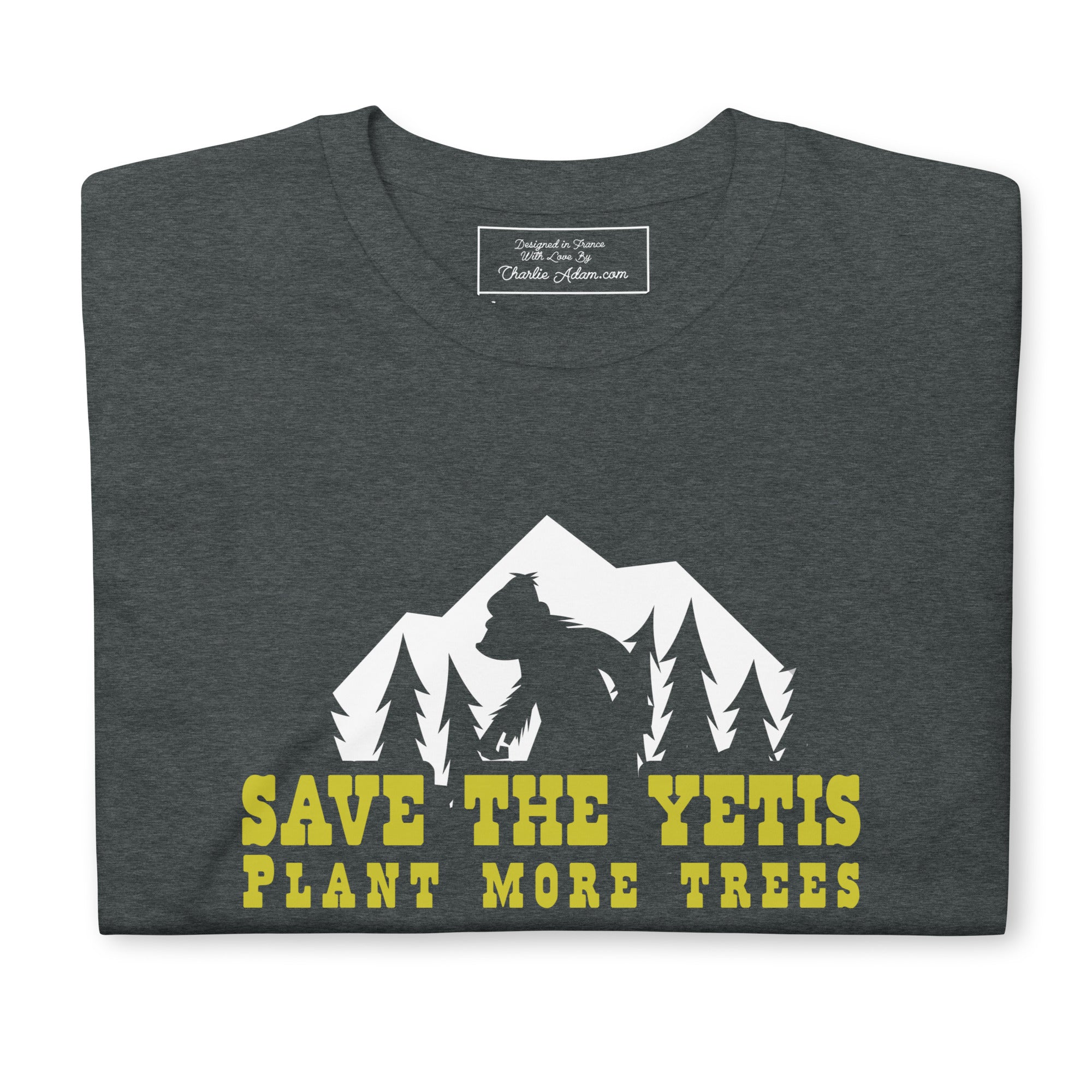 T-shirt softstyle en coton Save the Yetis Plant more Trees