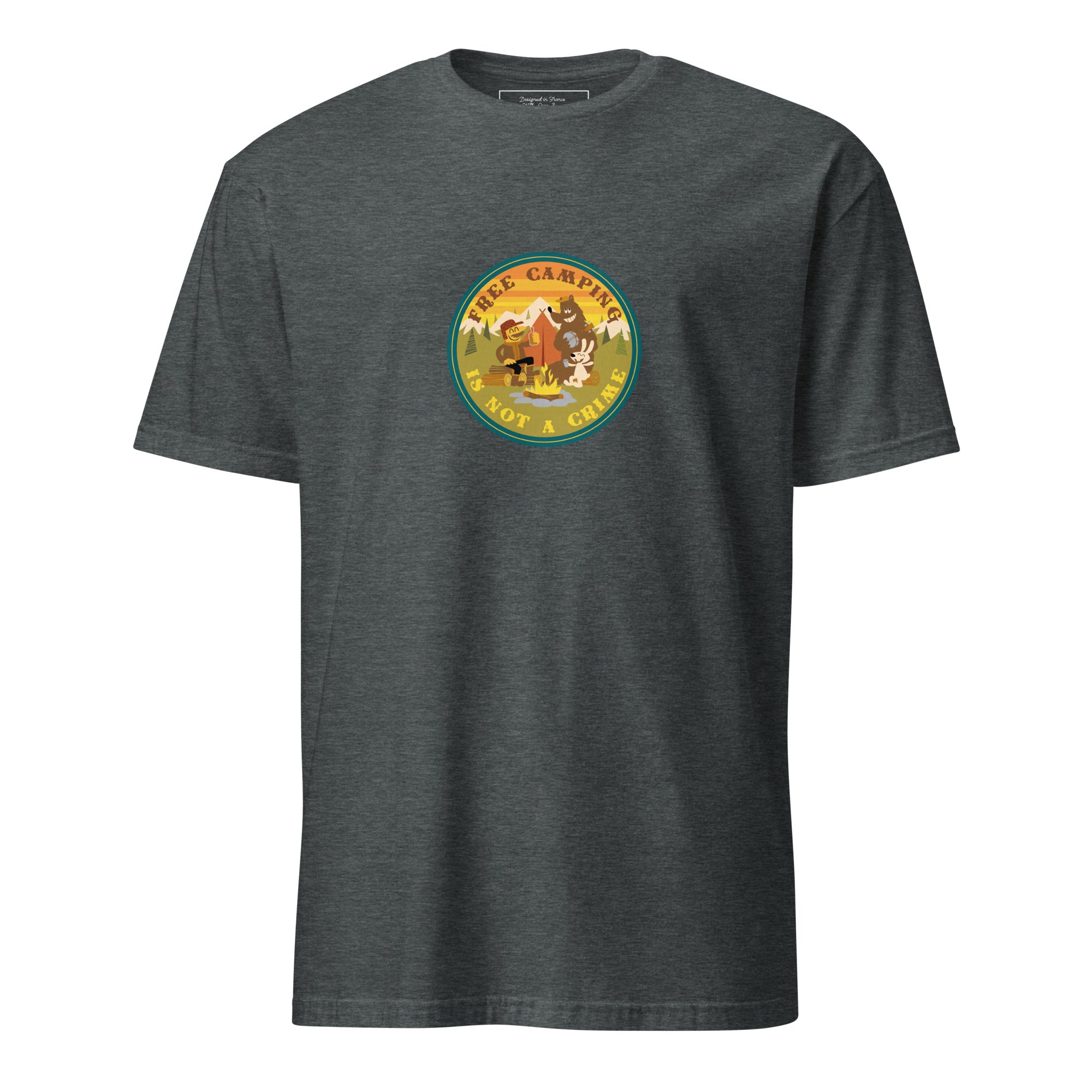 Softstyle Cotton T-Shirt Free camping is not a crime