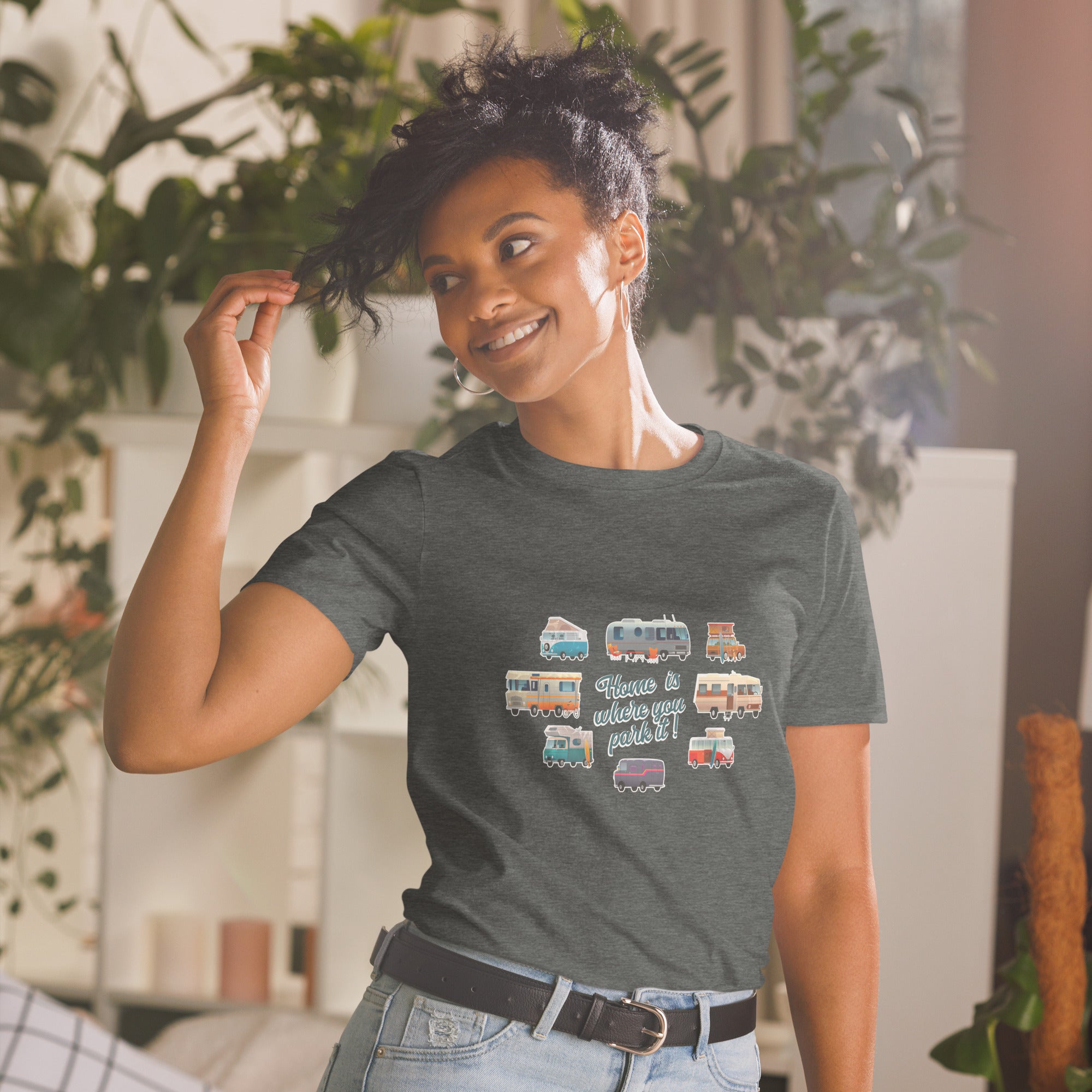 Softstyle Cotton T-Shirt Square Vintage Campers