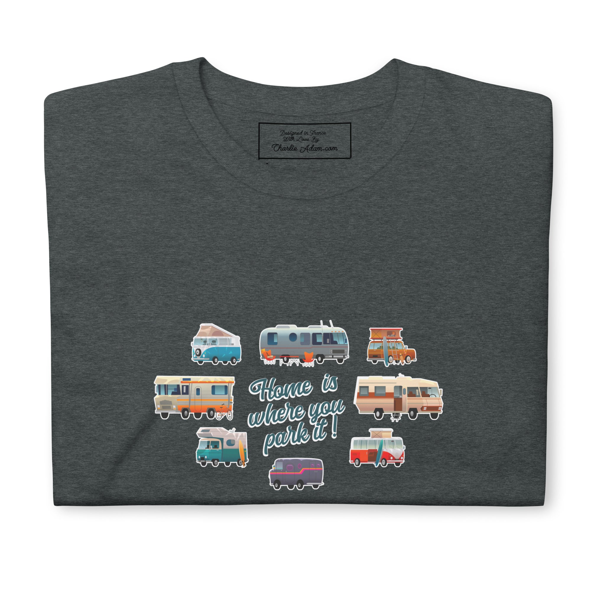 Softstyle Cotton T-Shirt Square Vintage Campers