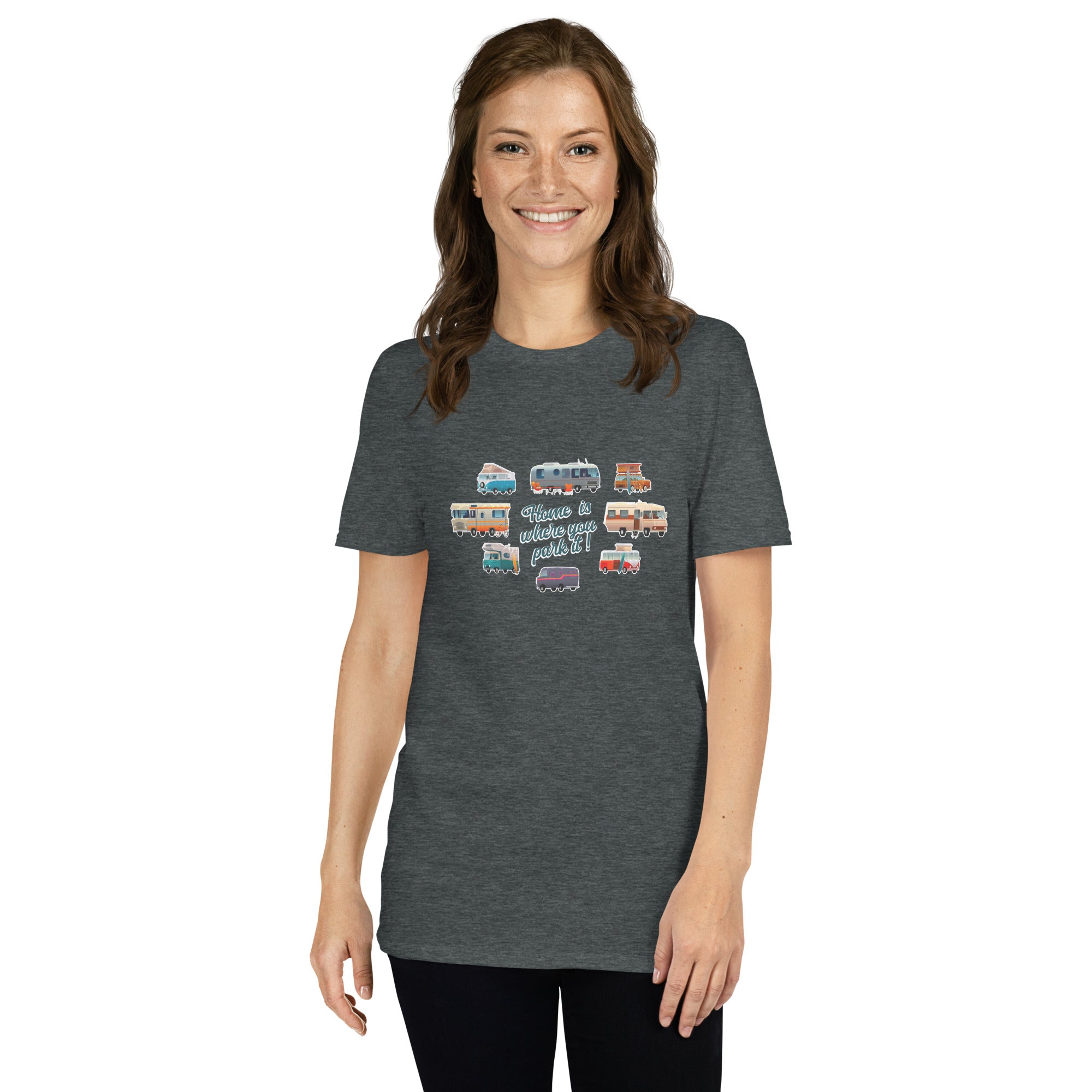 Softstyle Cotton T-Shirt Square Vintage Campers