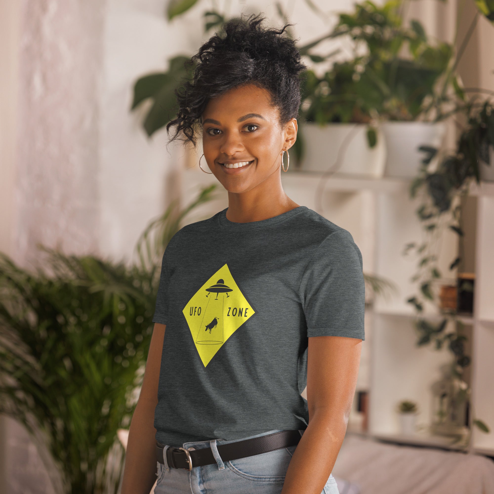 T-shirt softstyle en coton UFO Zone