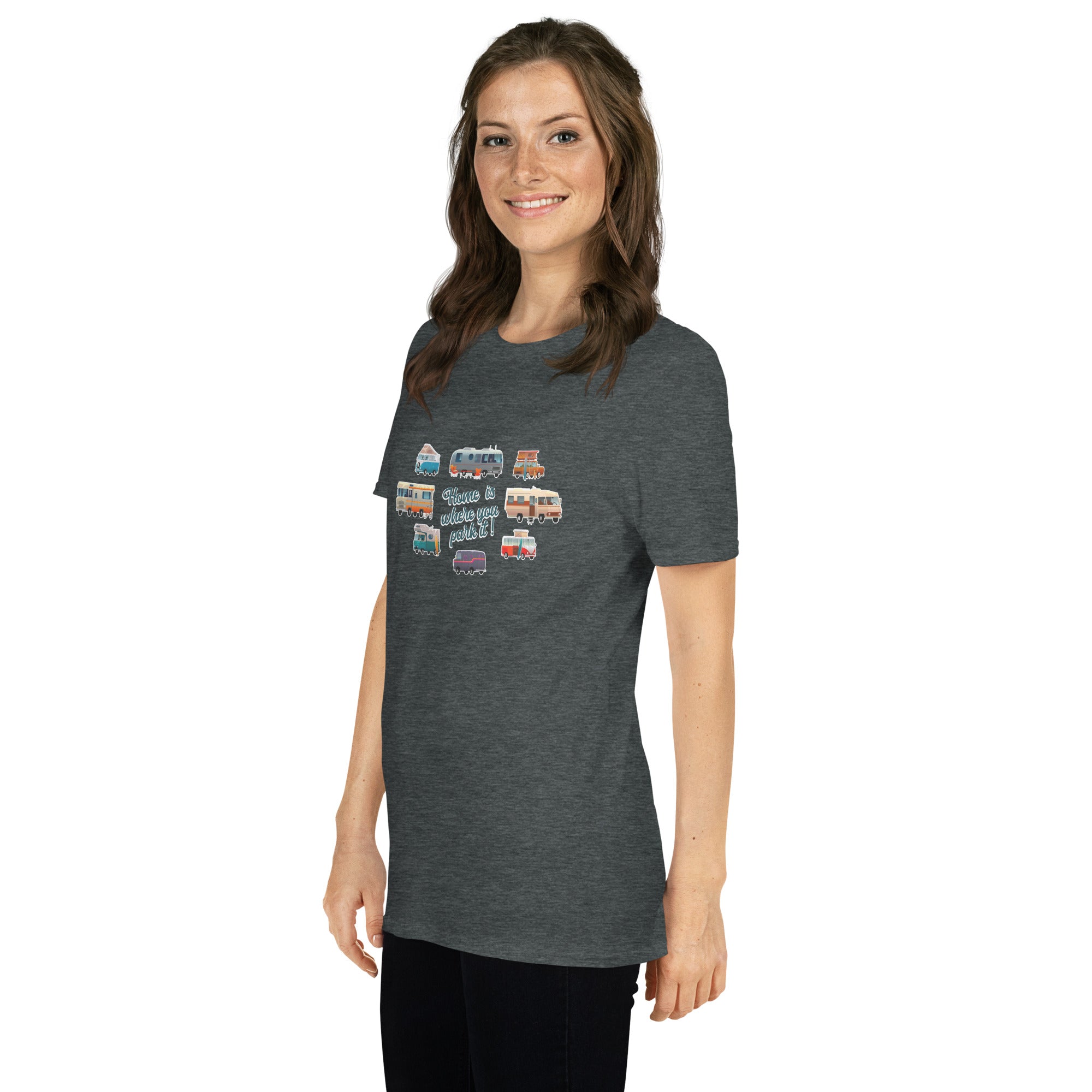 Softstyle Cotton T-Shirt Square Vintage Campers