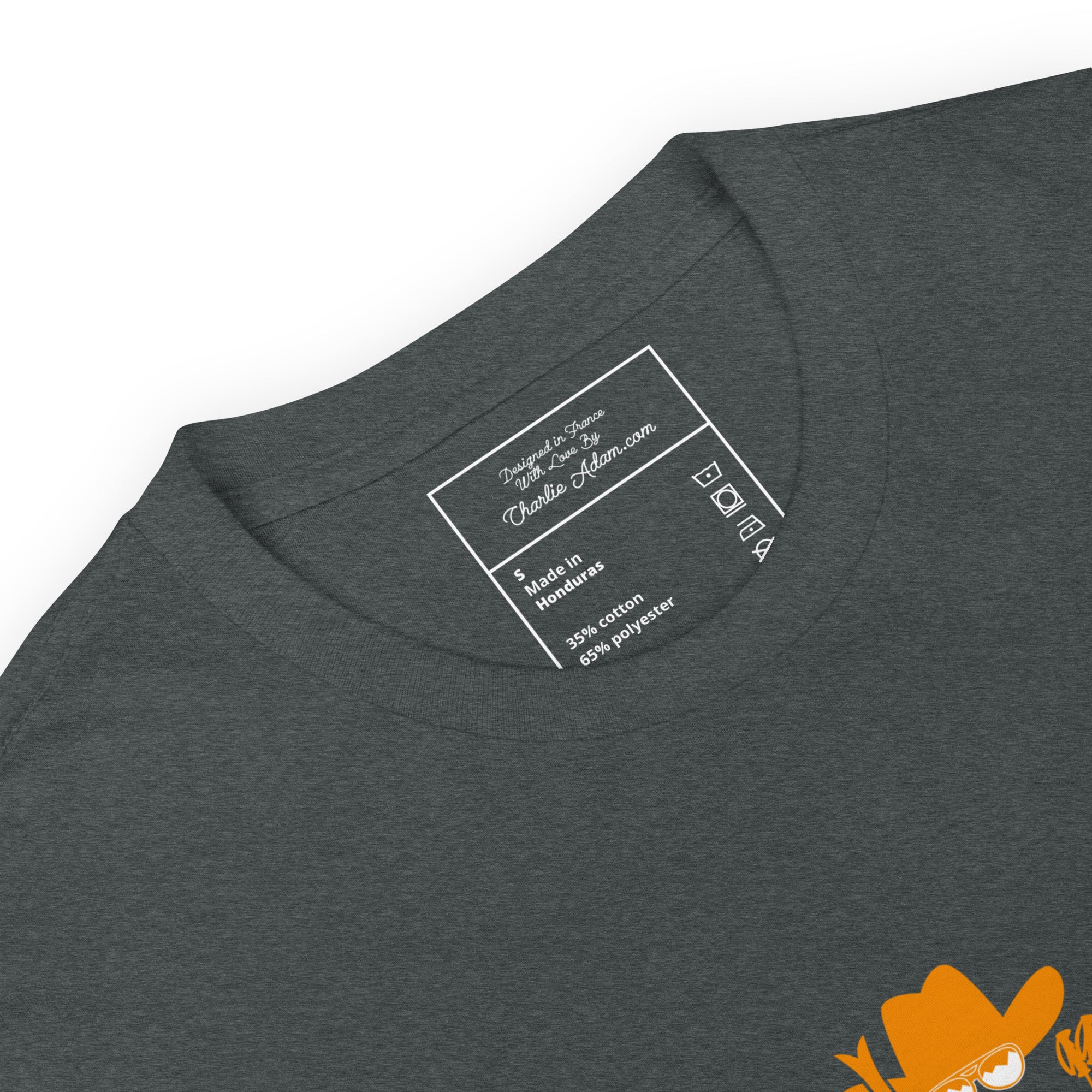 T-shirt softstyle en coton Skiing Cowboy (face) & Ski Fight at OK Corral Outline (dos)