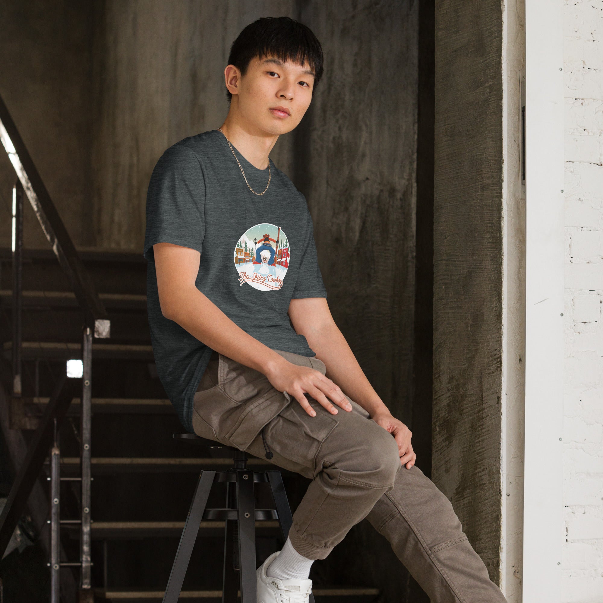 T-shirt softstyle en coton Ski Fight at OK Corral