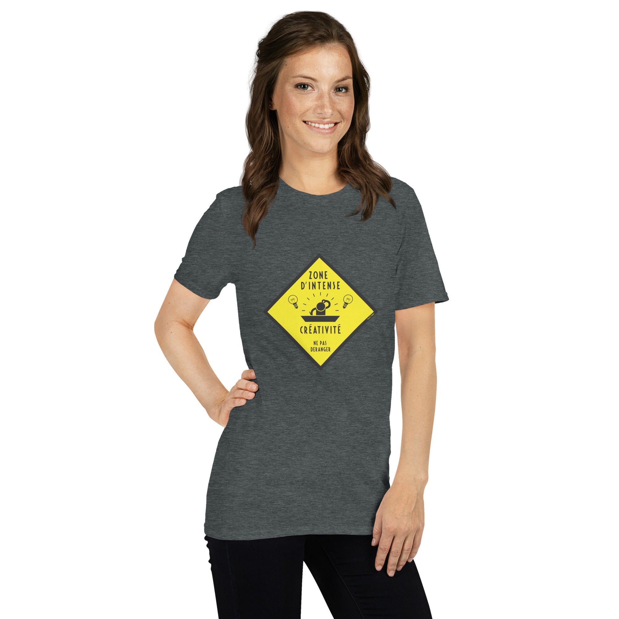 T-shirt softstyle en coton Zone d'intense créativité, Ne pas déranger