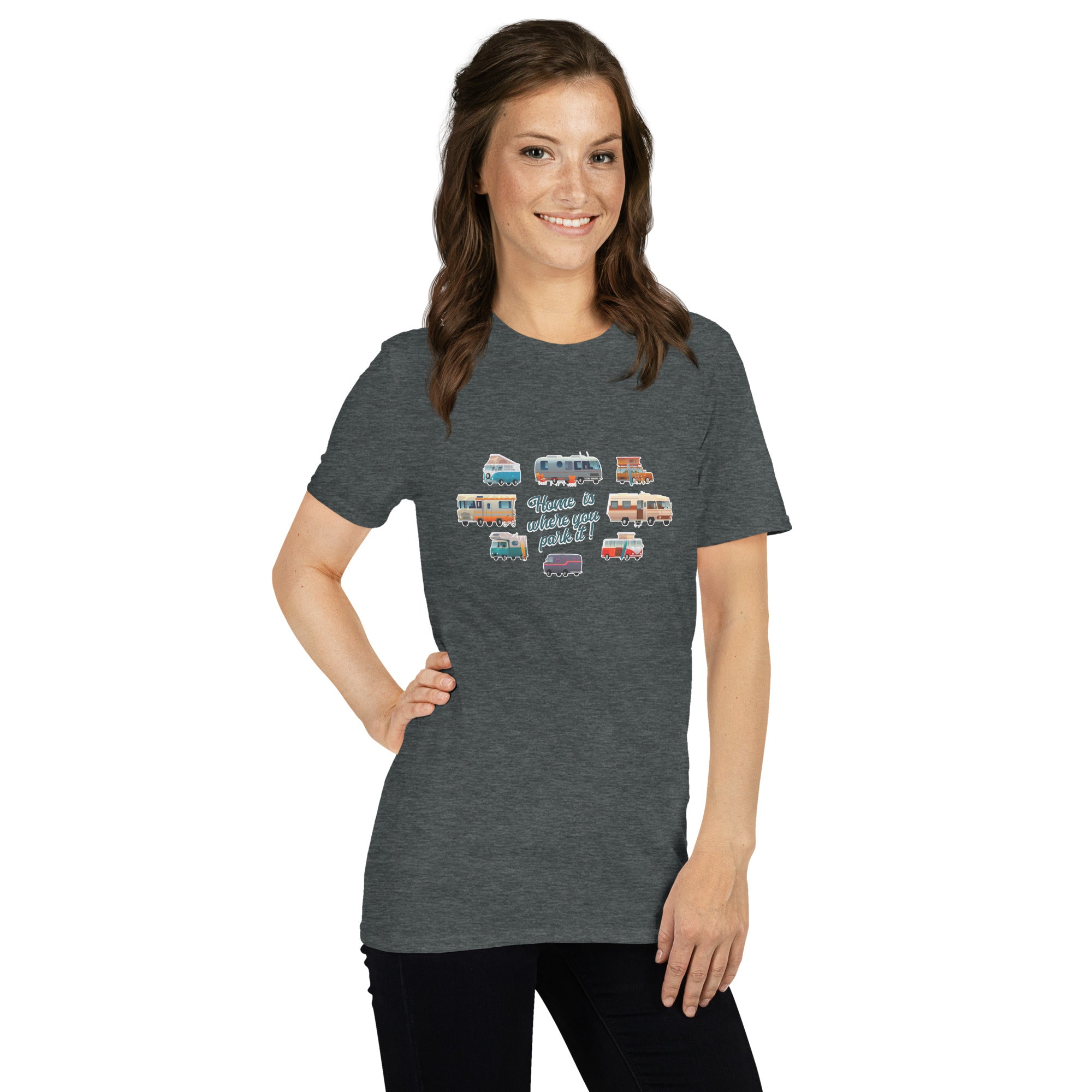 Softstyle Cotton T-Shirt Square Vintage Campers