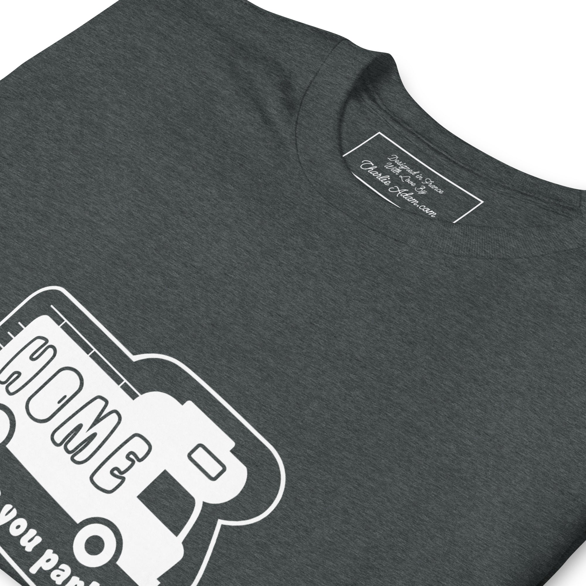 Softstyle Cotton T-Shirt White Camper Van Home is where you park it