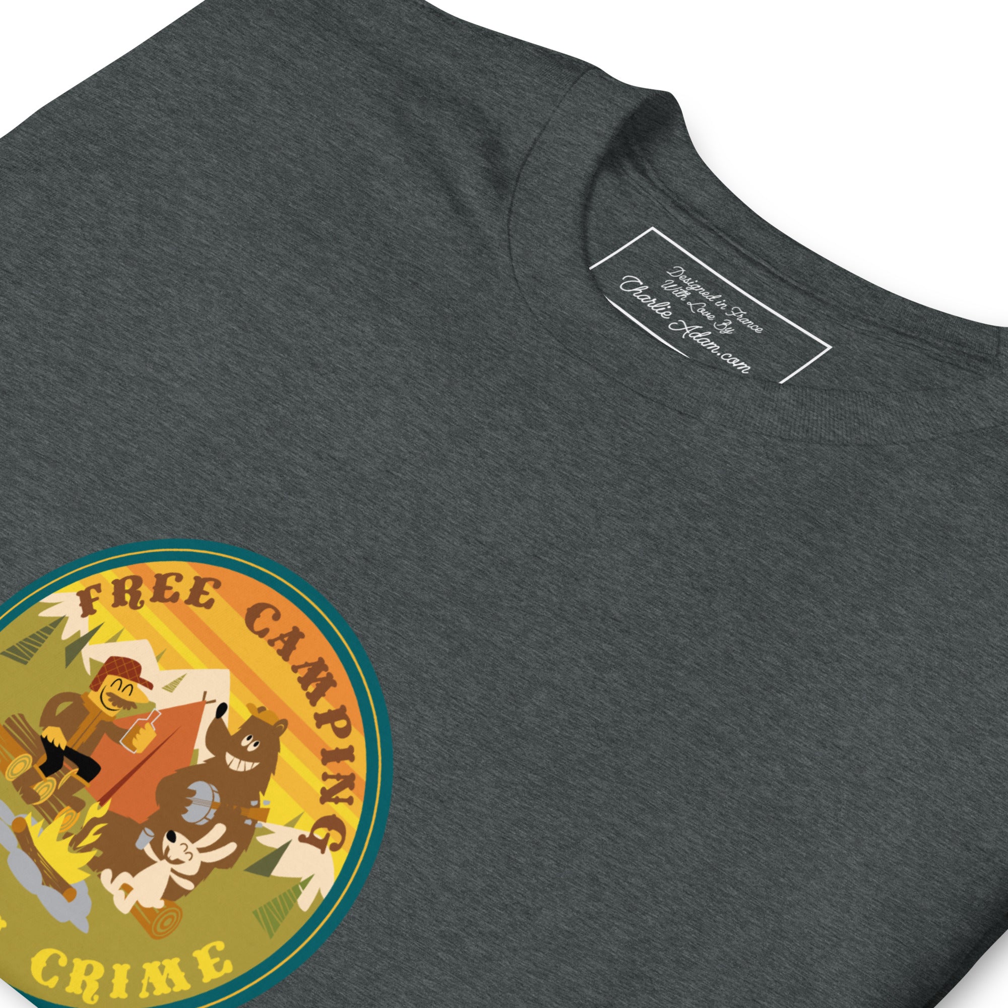 Softstyle Cotton T-Shirt Free camping is not a crime