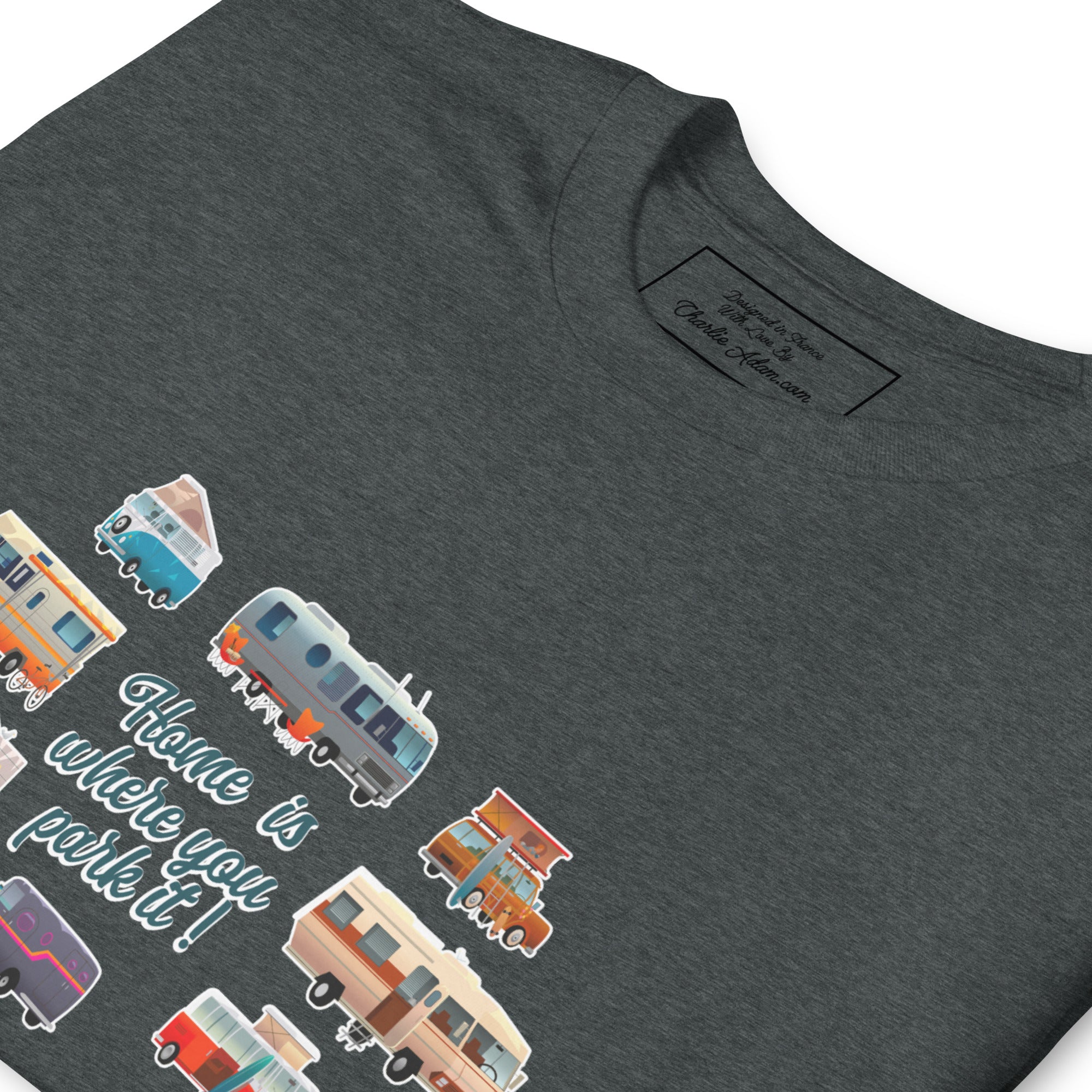 Softstyle Cotton T-Shirt Square Vintage Campers