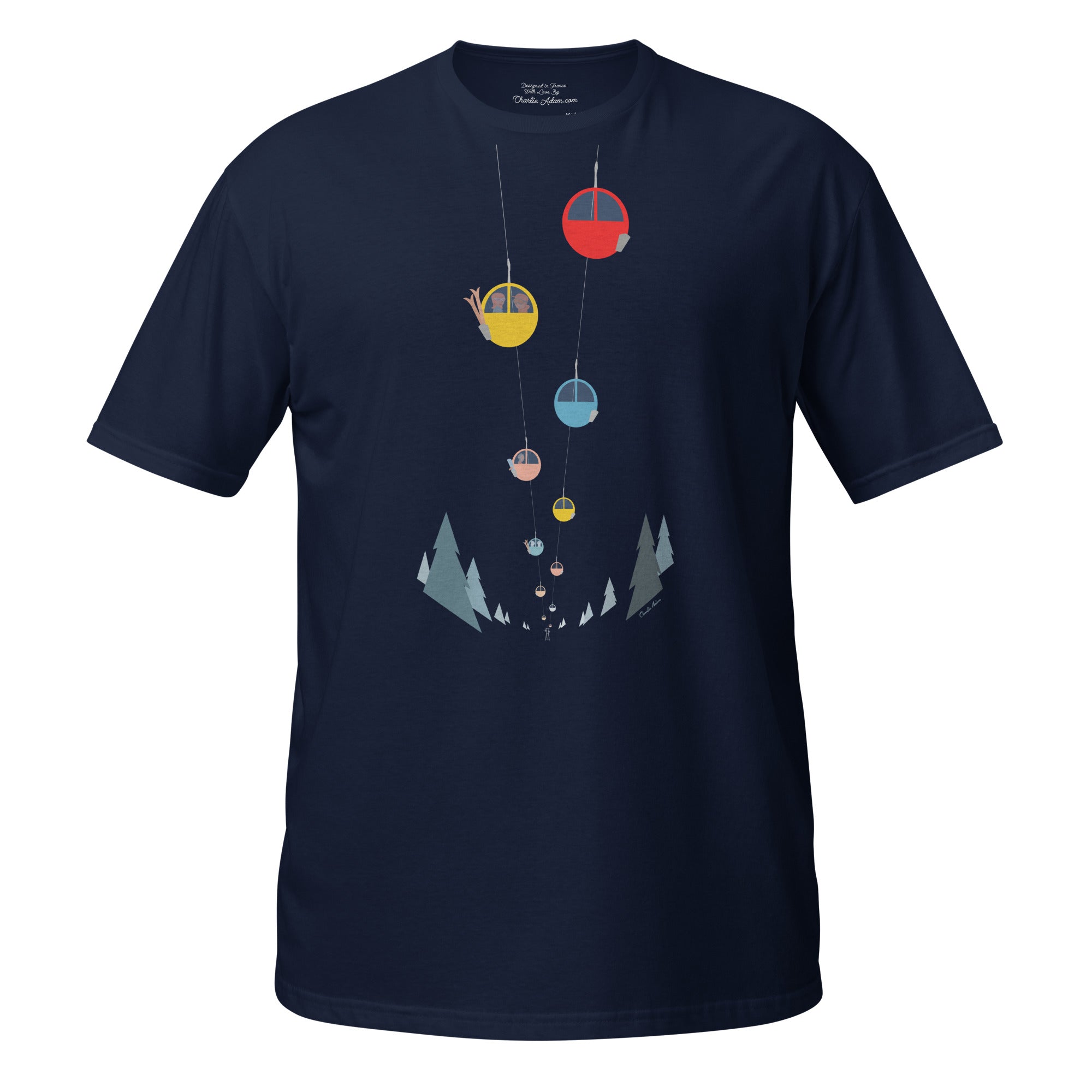 T-shirt softstyle en coton Gondolas in the mist