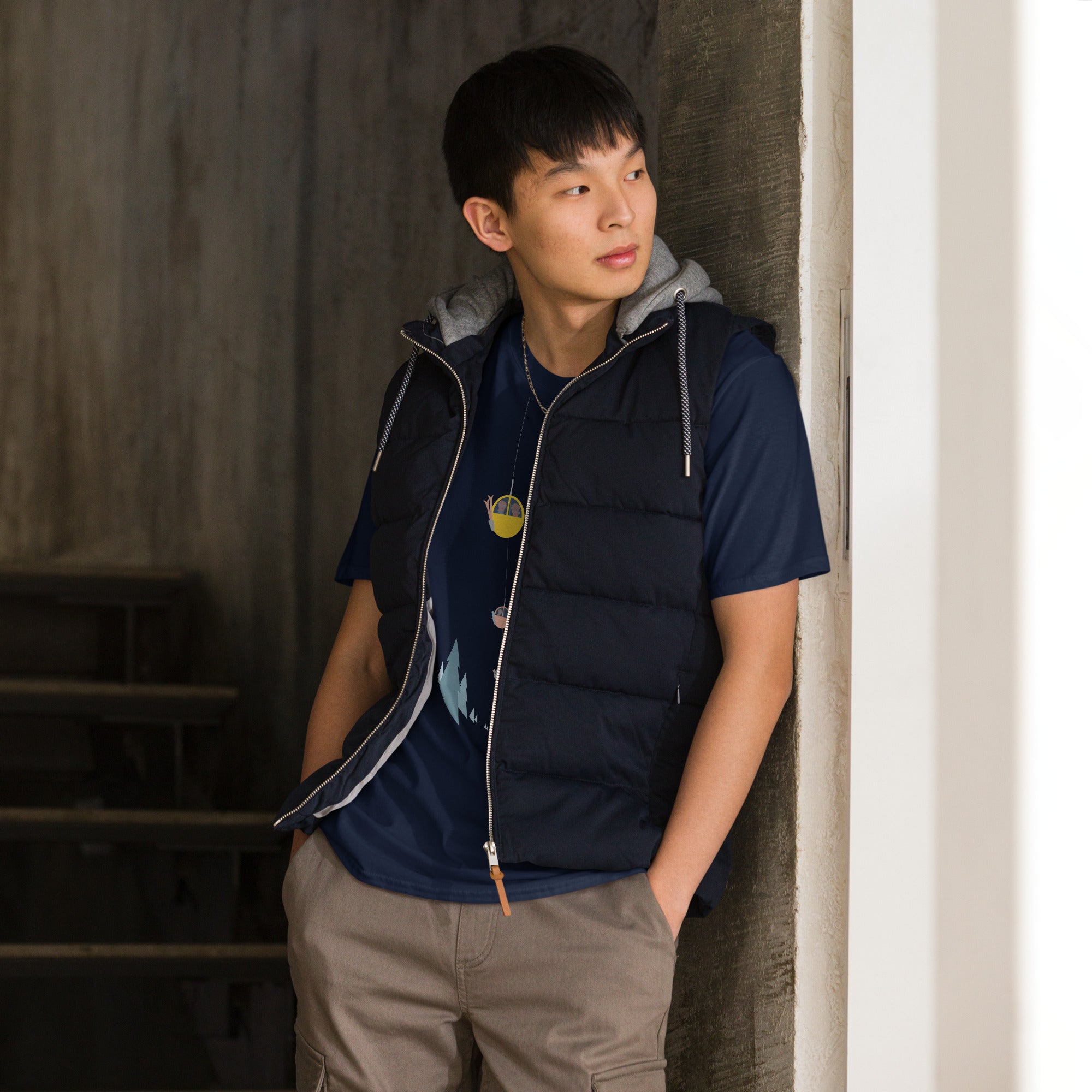 T-shirt softstyle en coton Gondolas in the mist