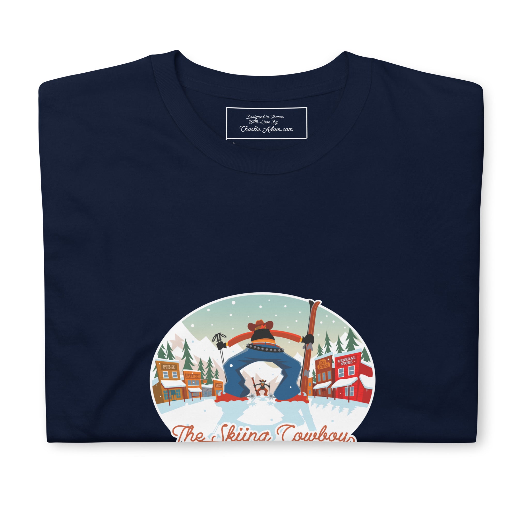 T-shirt softstyle en coton Ski Fight at OK Corral