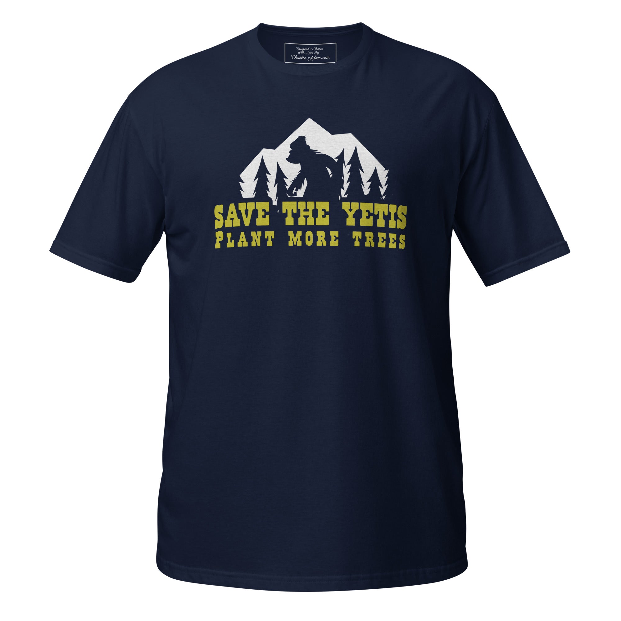 T-shirt softstyle en coton Save the Yetis Plant more Trees