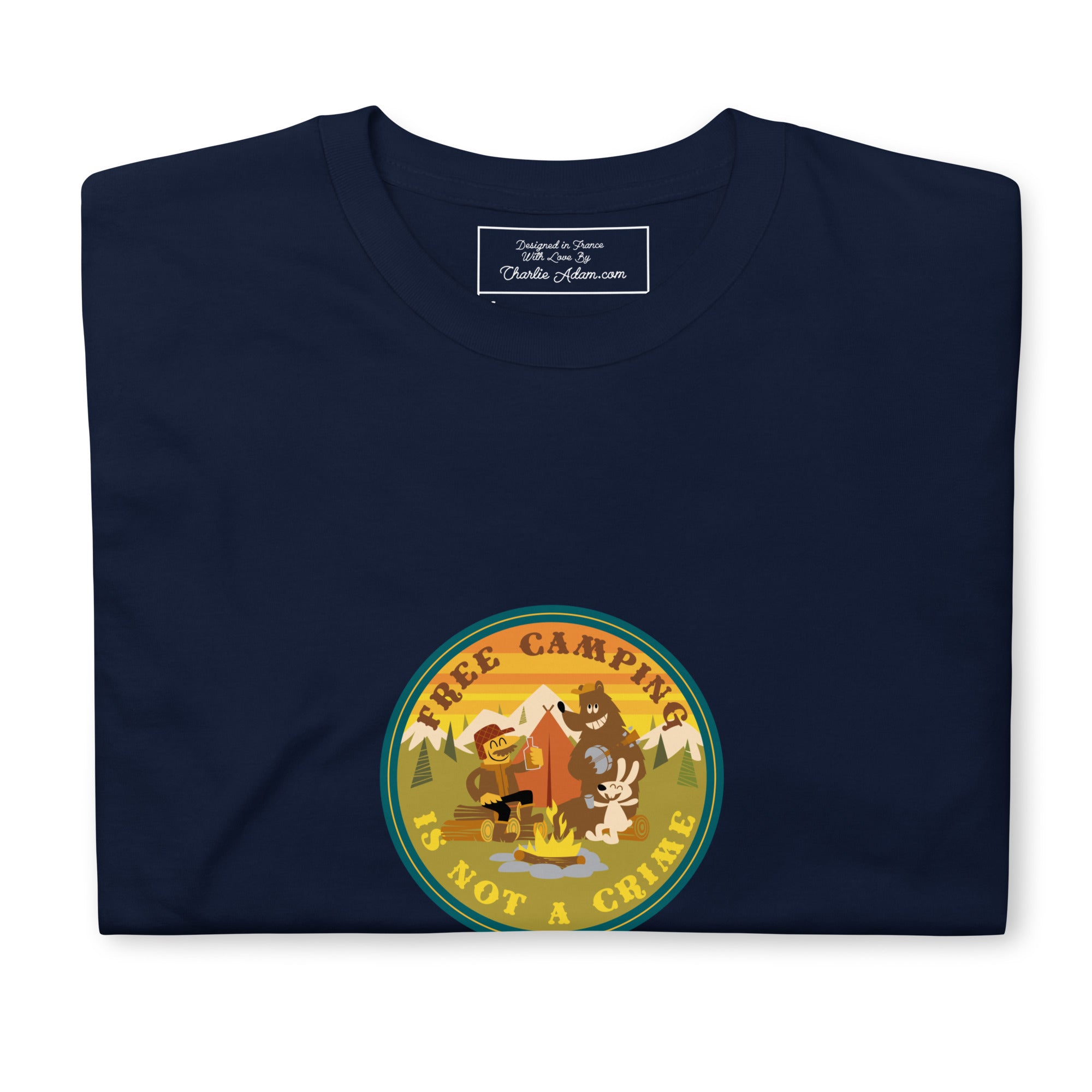 Softstyle Cotton T-Shirt Free camping is not a crime